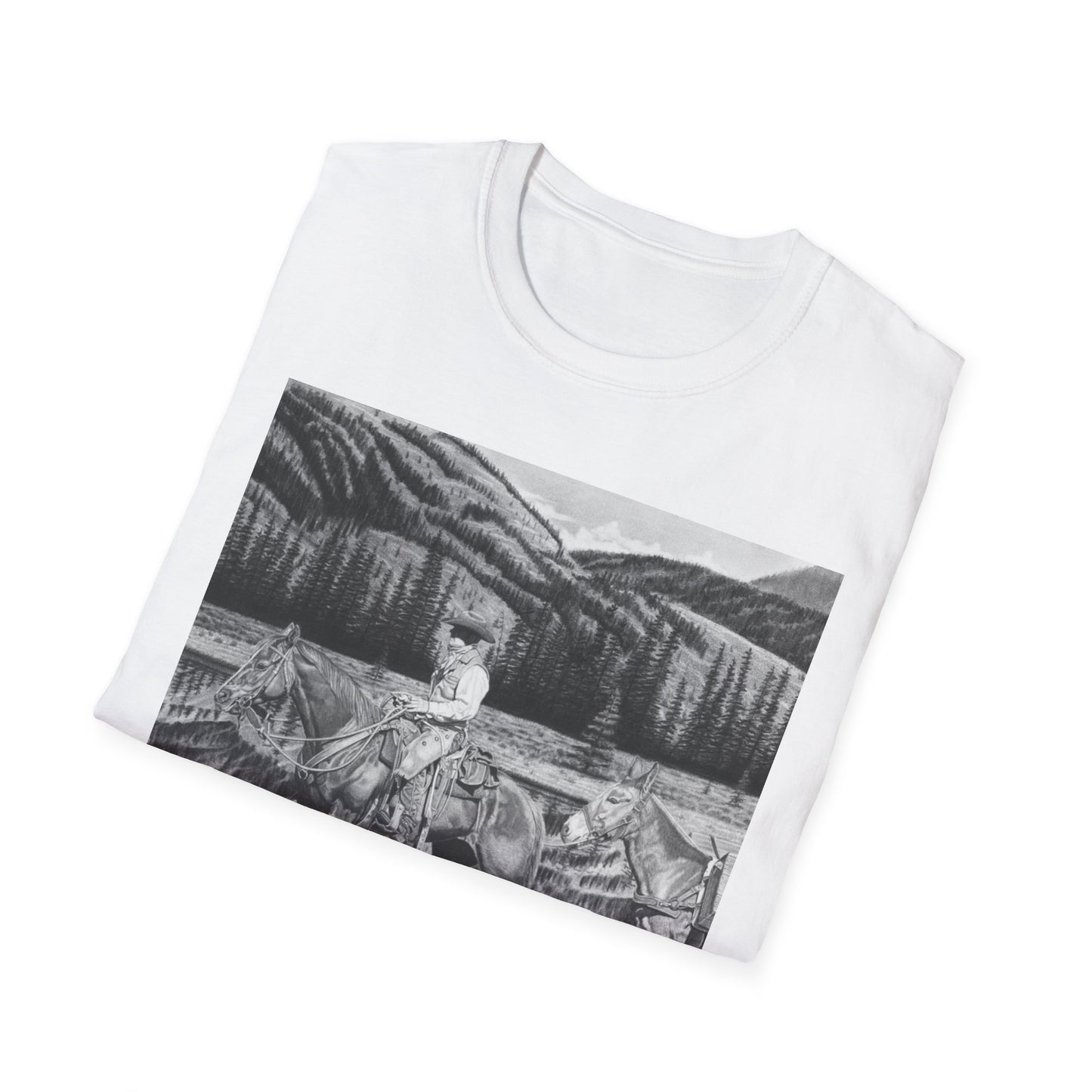 "Still Day on the Trail " Western Artwork T-Shirt