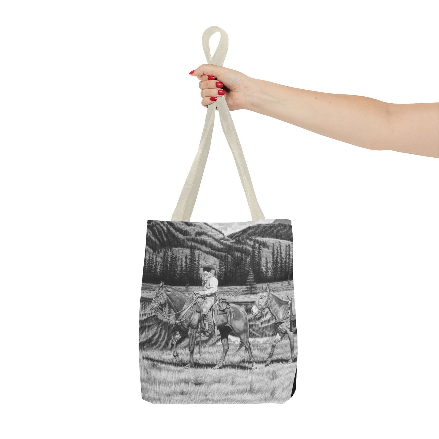 "Still Day on the Trail" Western Art Tote Bag