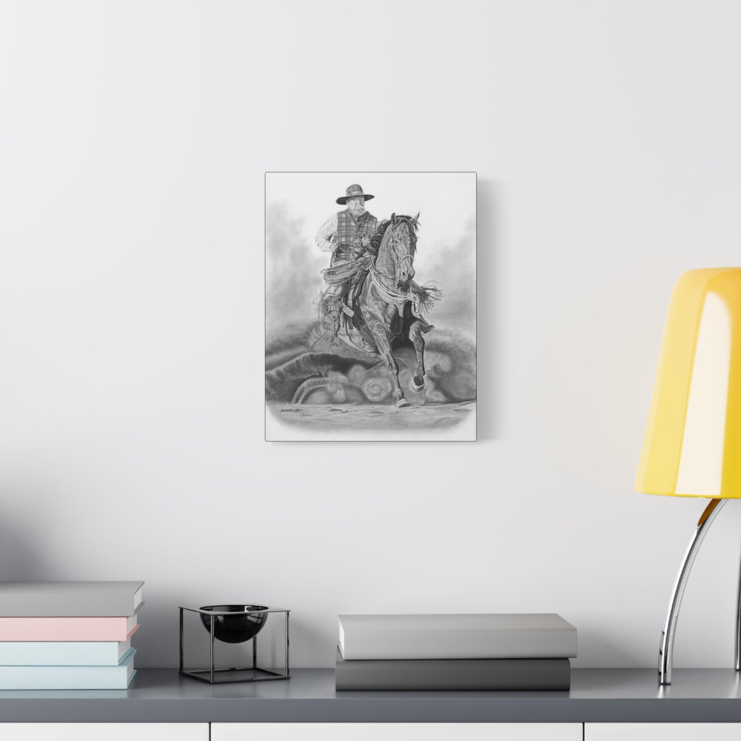 "Trouble Up Ahead " western art on canvas