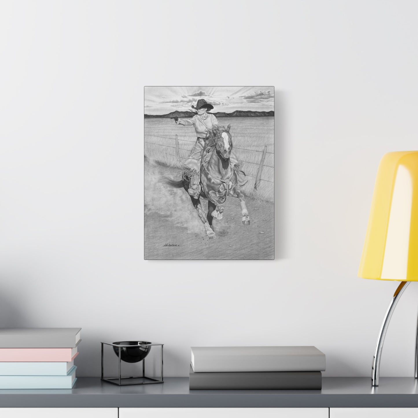 "Dangerouse and Beautiful" western art on canvas