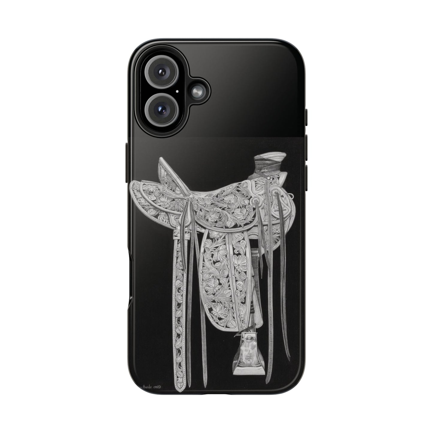 "New Saddle" Western Rodeo Phone Cases, Cowboy Design, Tough Protection, Gift for Him, Ranch Decor, Durable Style