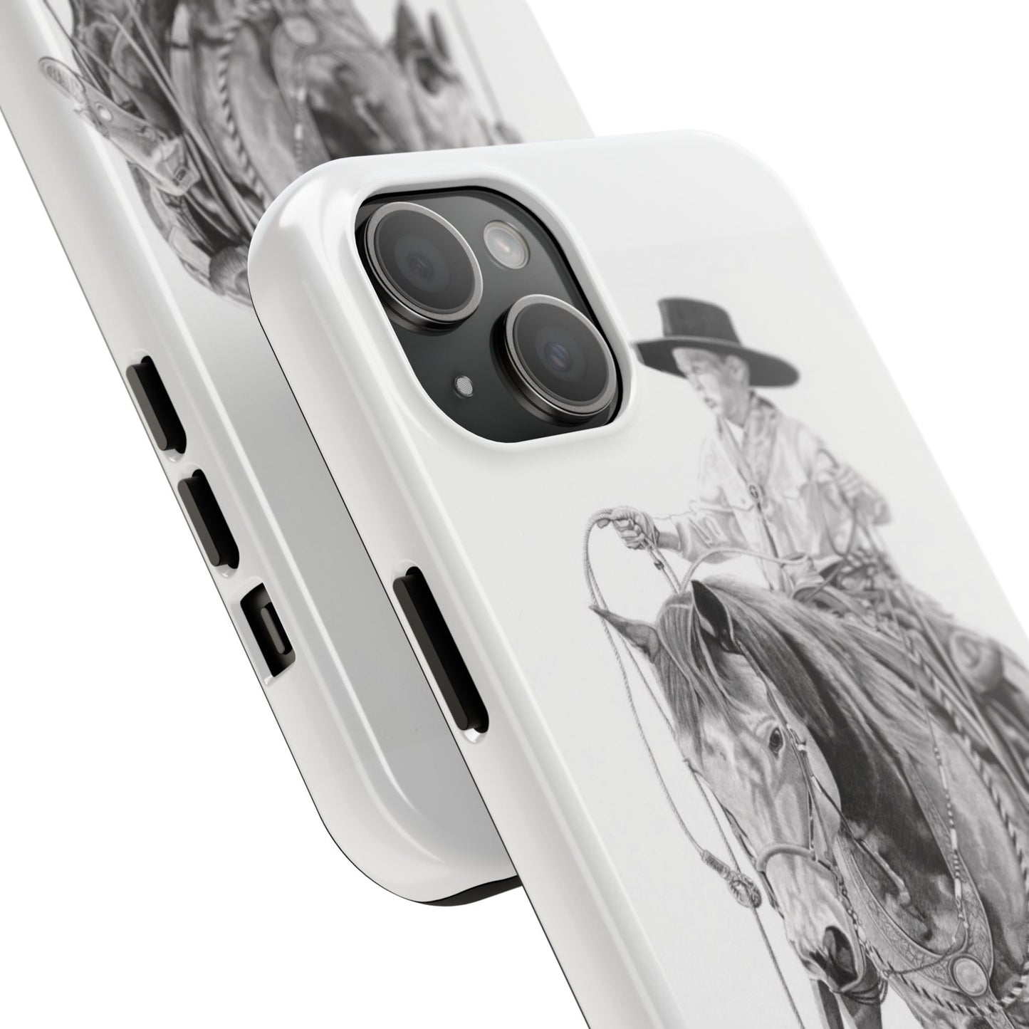 "Young Cowboy" Western Rodeo Phone Cases, Cowboy Design, Tough Protection, Gift for Him, Ranch Decor, Durable Style