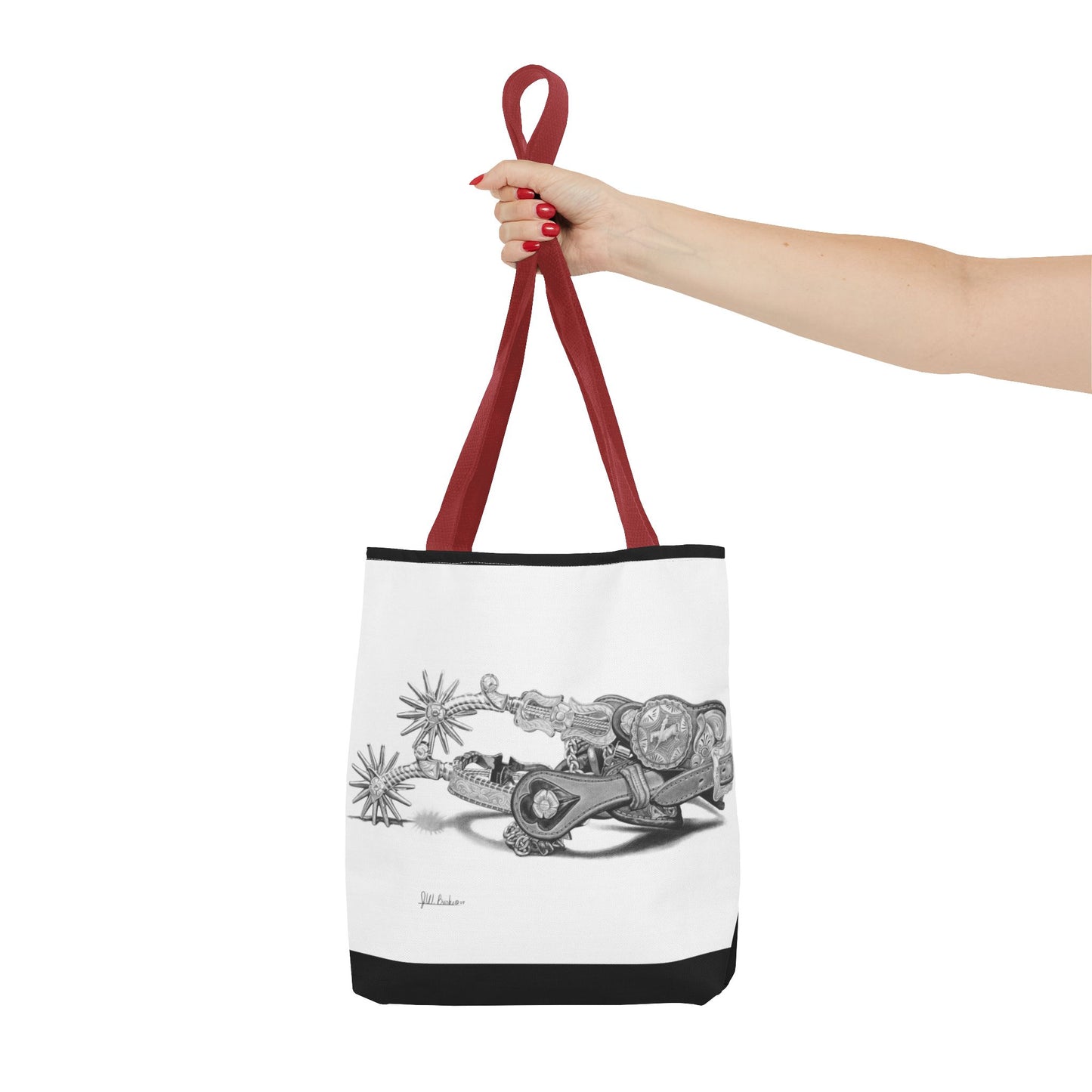 "Spurs" Tote Bag, Western Style Shopping Tote, Equestrian Gift, Farmhouse Decor, Horse Lover Accessory
