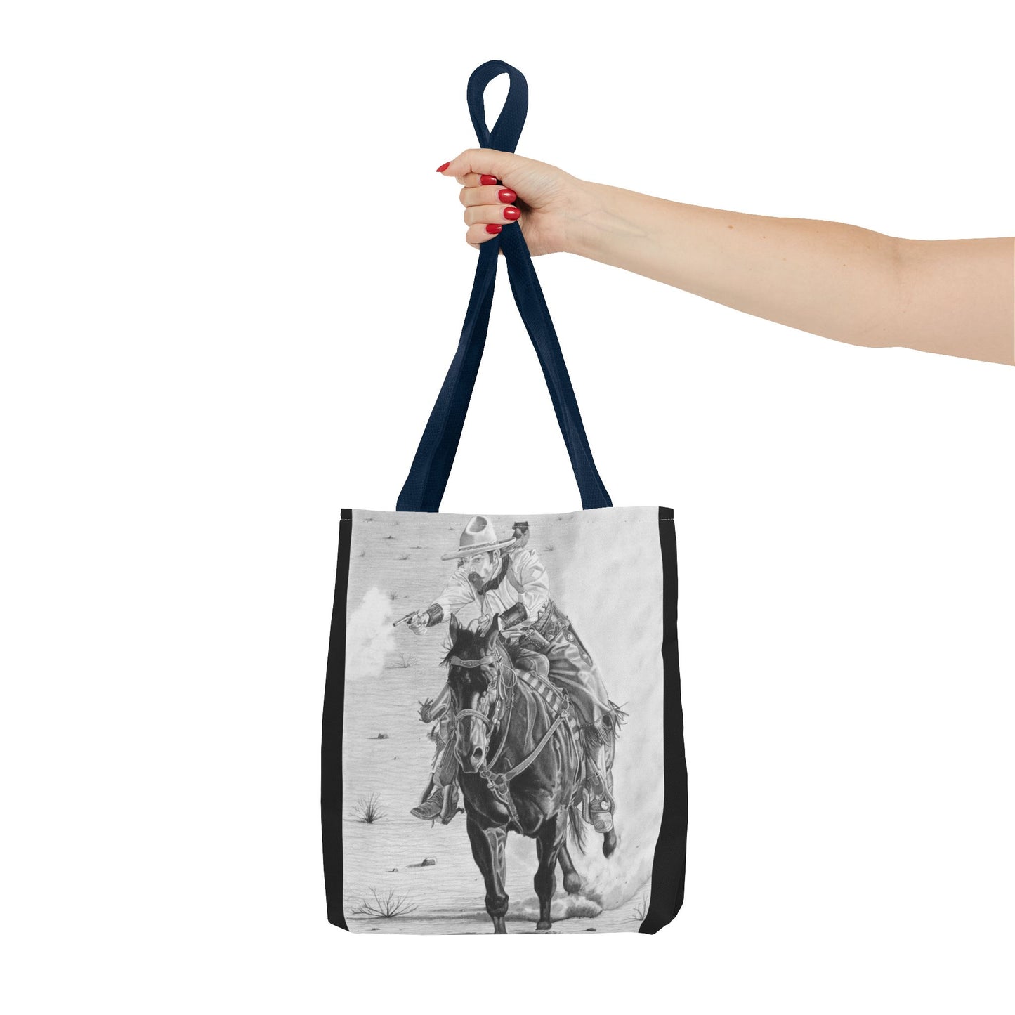 "Wild Bill Rides Again " Tote Bag, Western Style Shopping Tote, Equestrian Gift, Farmhouse Decor, Horse Lover Accessory