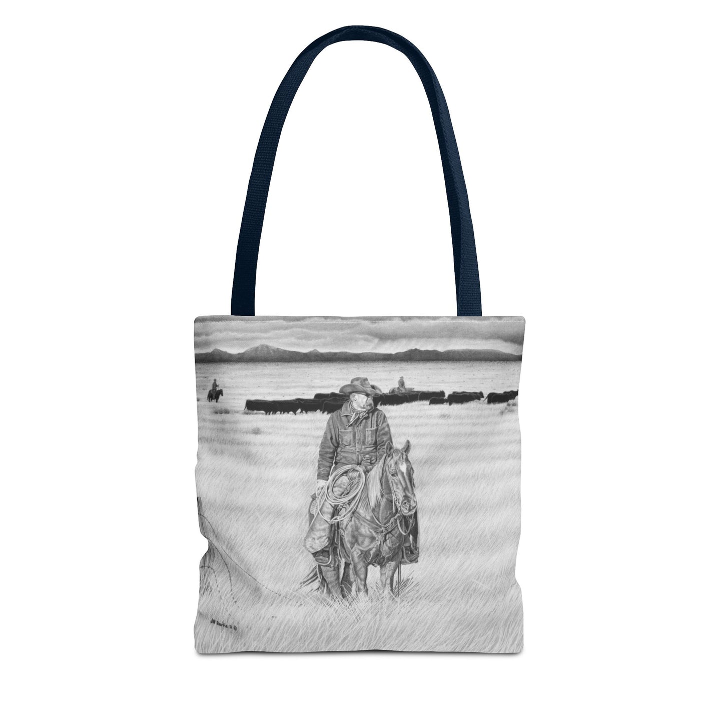 "The Passing Storm" Tote Bag, Western Style Shopping Tote, Equestrian Gift, Farmhouse Decor, Horse Lover Accessory