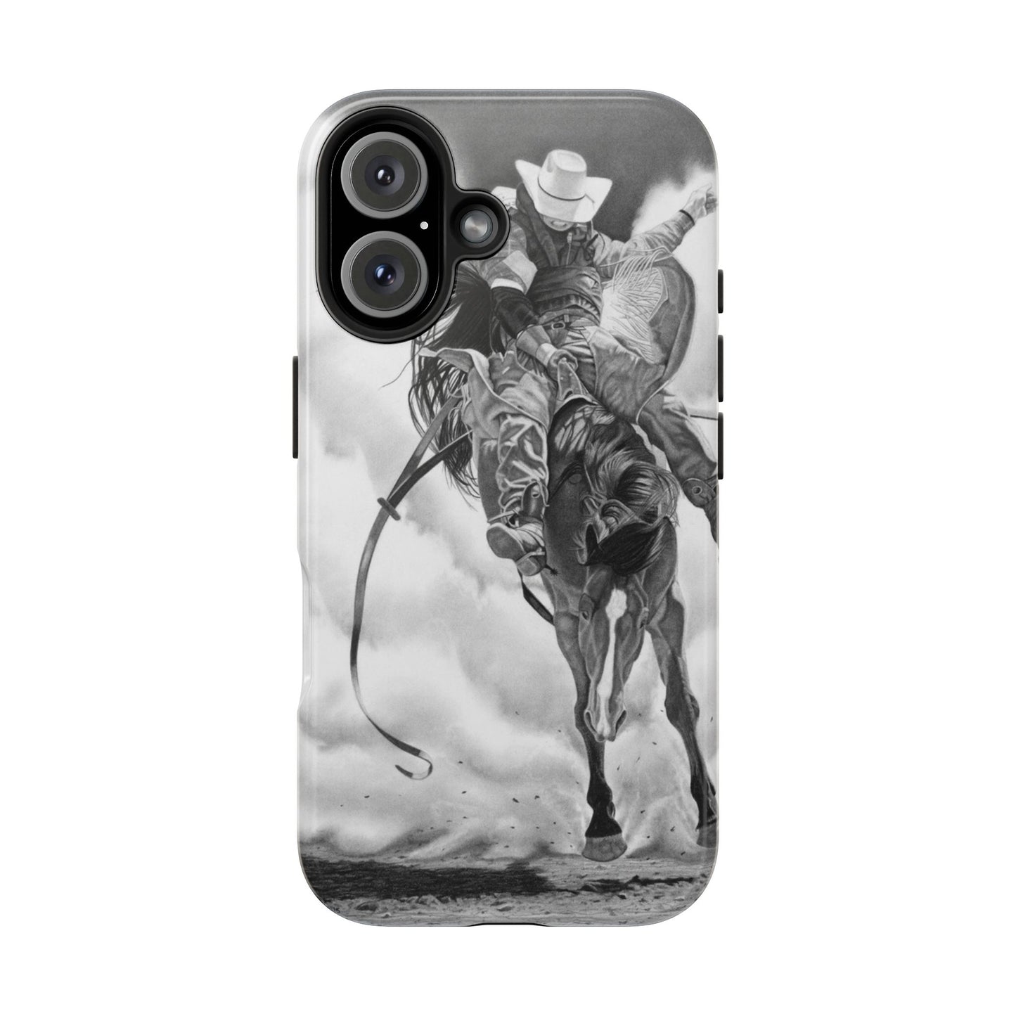 "Storn a Brewing" Western Rodeo Phone Cases, Cowboy Design, Tough Protection, Gift for Him, Ranch Decor, Durable Style