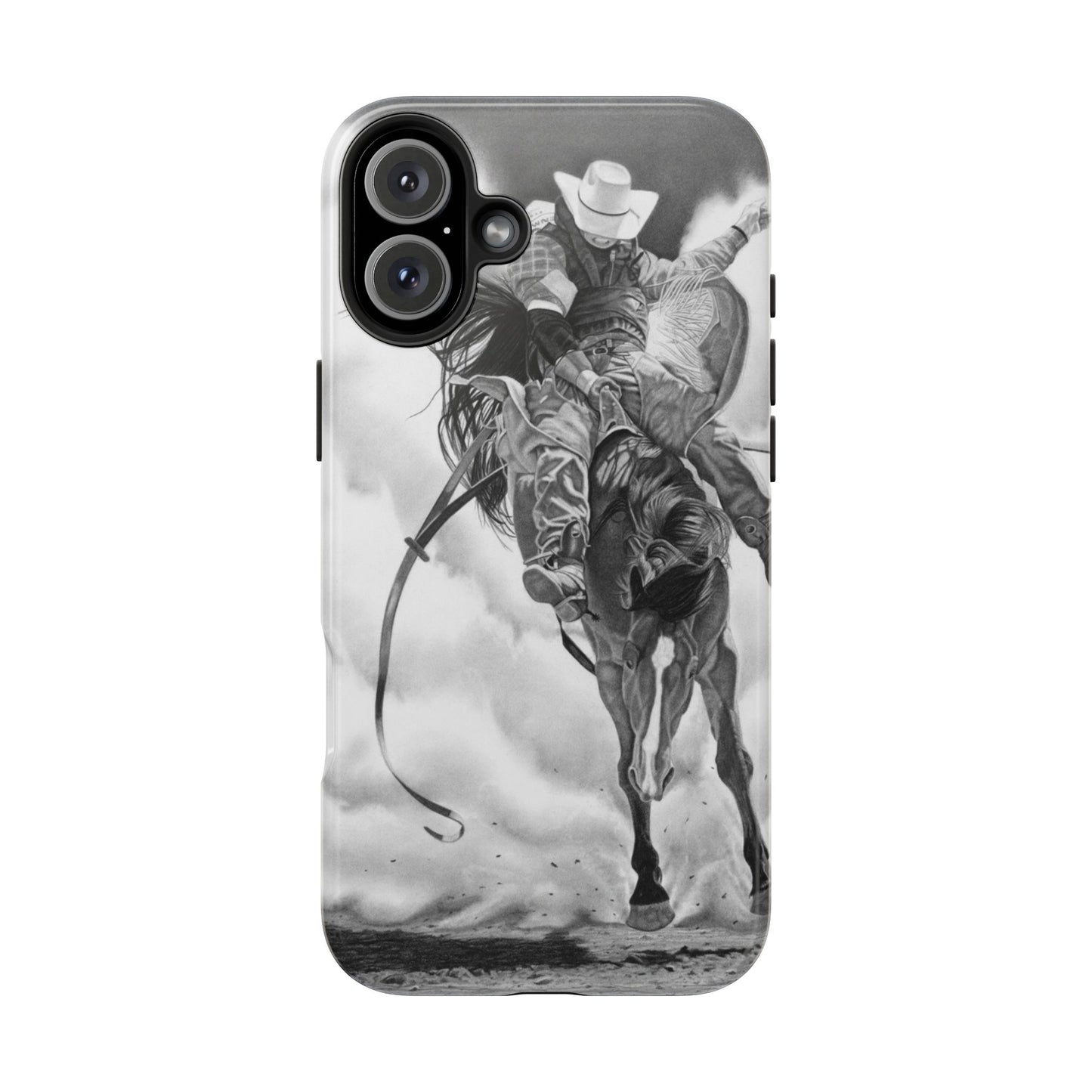 "Storn a Brewing" Western Rodeo Phone Cases, Cowboy Design, Tough Protection, Gift for Him, Ranch Decor, Durable Style