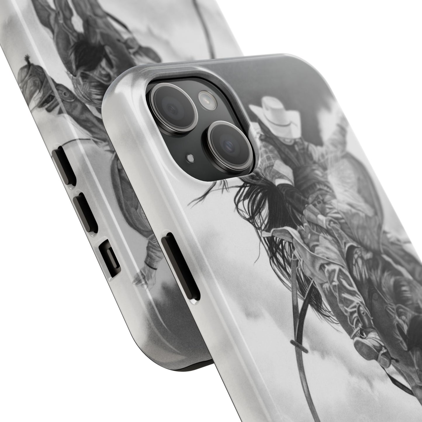 "Storn a Brewing" Western Rodeo Phone Cases, Cowboy Design, Tough Protection, Gift for Him, Ranch Decor, Durable Style