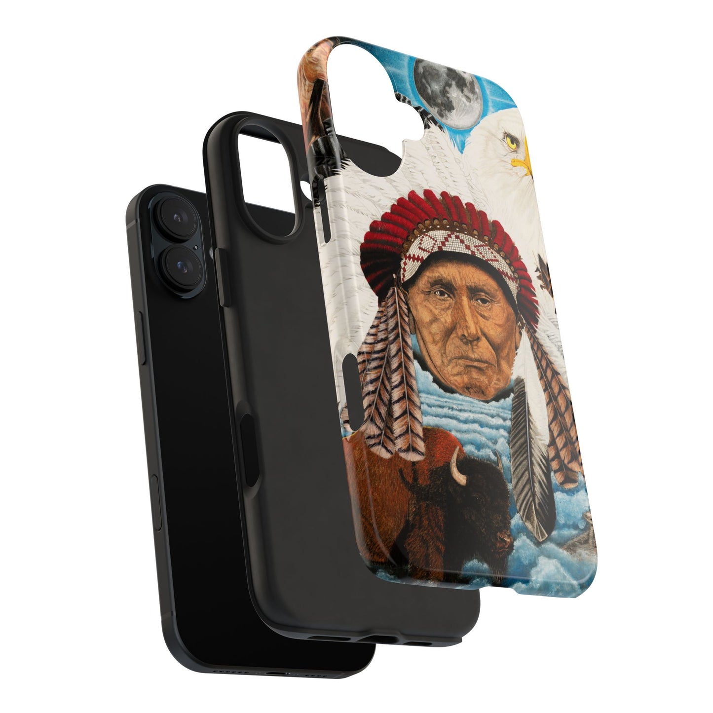 "Dream of Chief Joseph" Western Rodeo Phone Cases, Cowboy Design, Tough Protection, Gift for Him, Ranch Decor, Durable Style