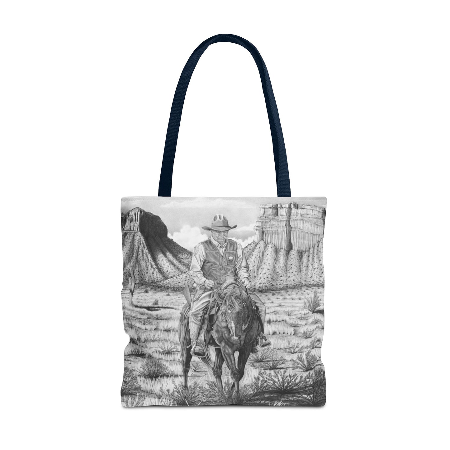 "On the Outlaw Trail "Tote Bag, Western Style Shopping Tote, Equestrian Gift, Farmhouse Decor, Horse Lover Accessory