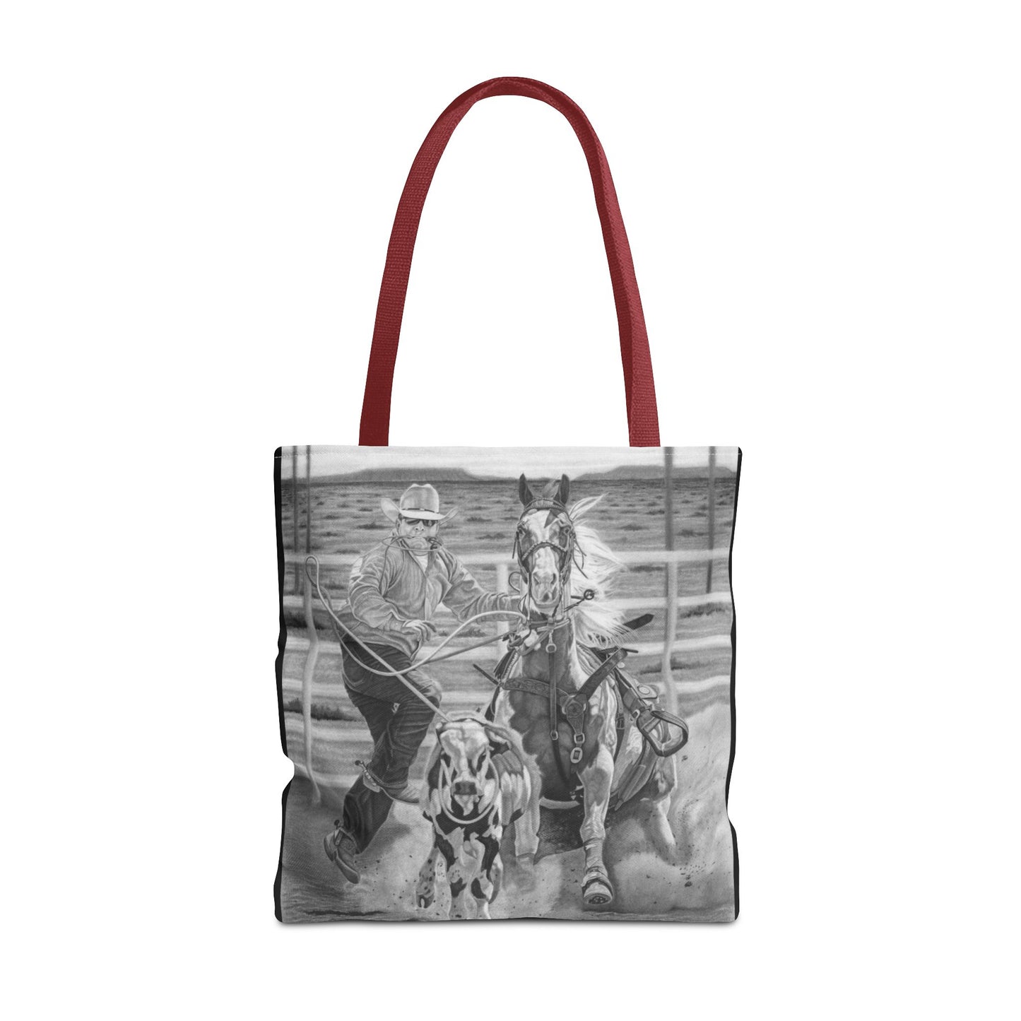 "Stone Cold Throw" Western Art Tote Bag