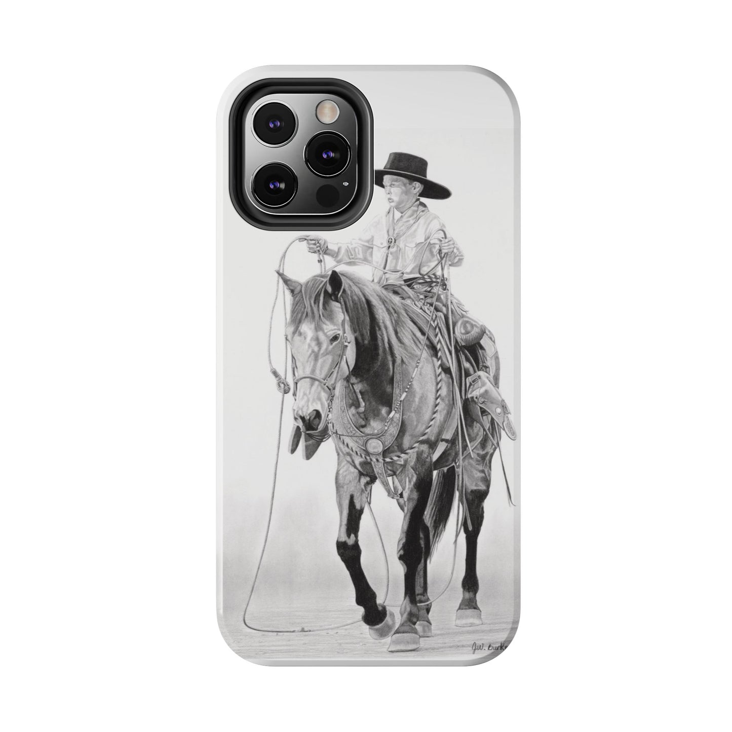 "Young Cowboy" Western Rodeo Phone Cases, Cowboy Design, Tough Protection, Gift for Him, Ranch Decor, Durable Style