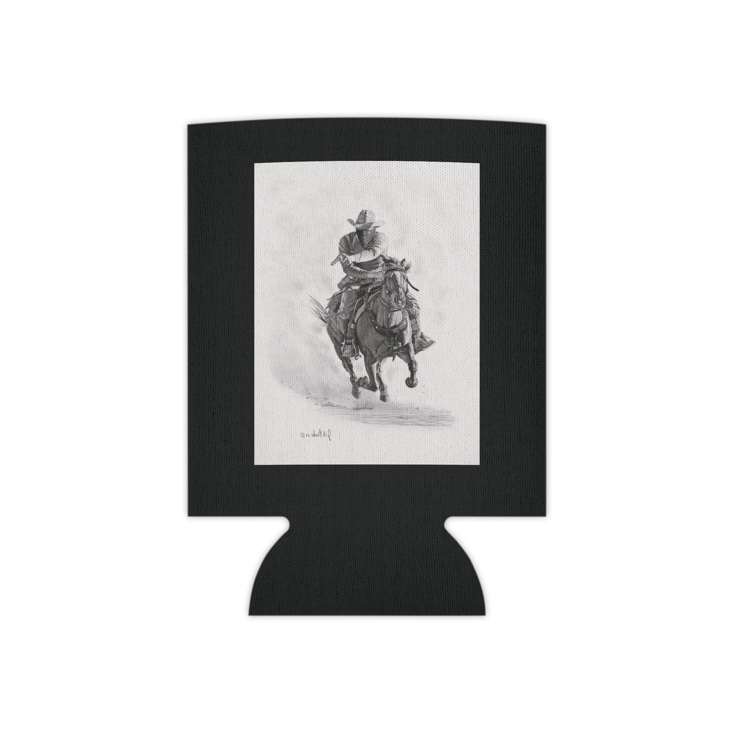 " Bandit " Rustic Cowboy Can Cooler, Western Beverage Sleeve, Outdoor Party Gear, Country-Themed Drink Holder, Ideal for BBQs & Tailgates