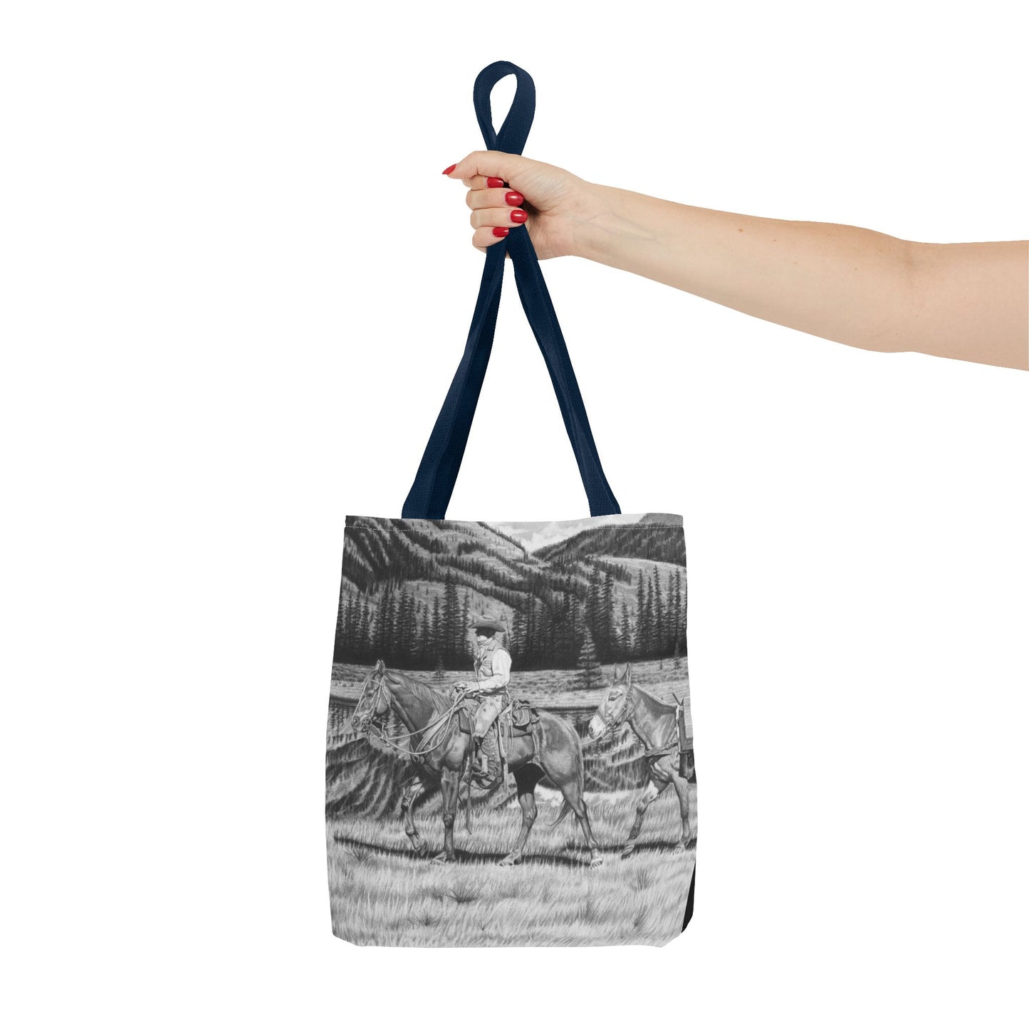 "Still Day on the Trail" Western Art Tote Bag