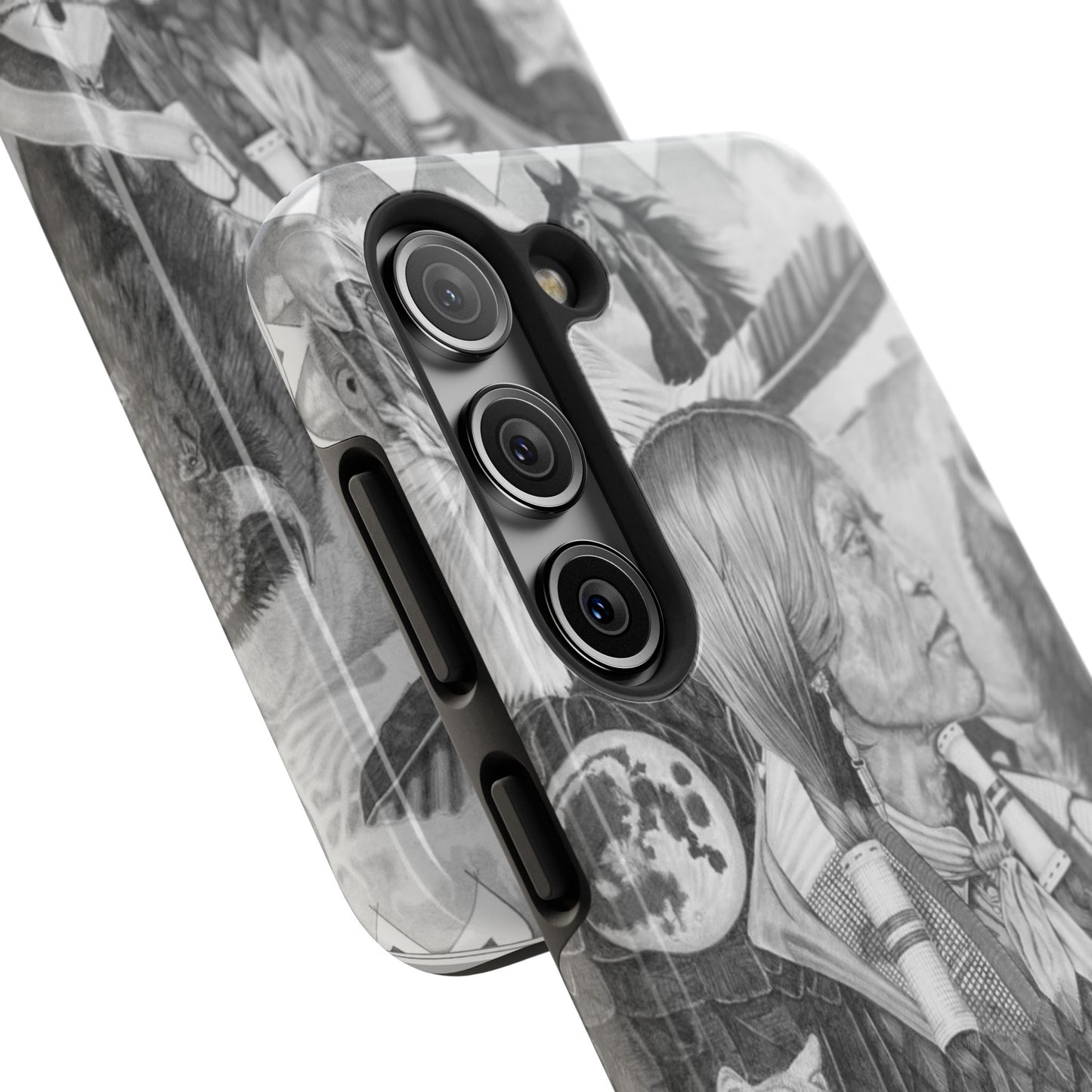 "Two Moon Apache Dream" Western Rodeo Phone Cases, Cowboy Design, Tough Protection, Gift for Him, Ranch Decor, Durable Style