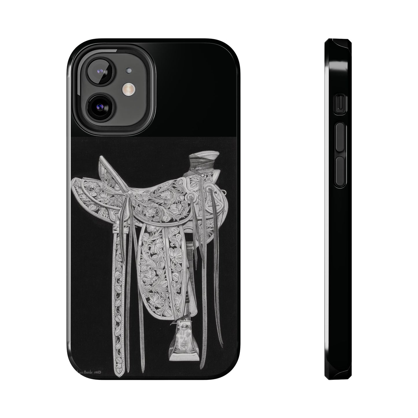 "New Saddle" Western Rodeo Phone Cases, Cowboy Design, Tough Protection, Gift for Him, Ranch Decor, Durable Style