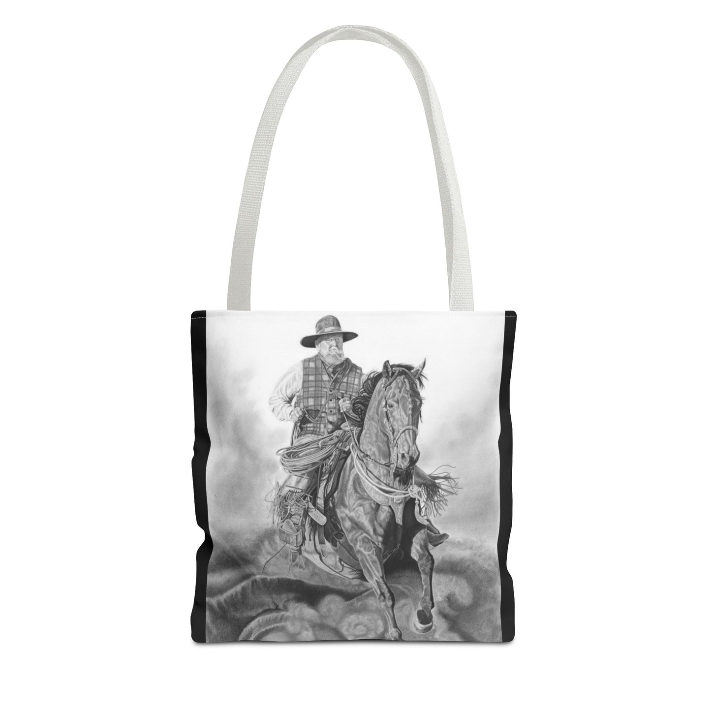 "Trouble Up Ahead" Tote Bag, Western Style Shopping Tote, Equestrian Gift, Farmhouse Decor, Horse Lover Accessory