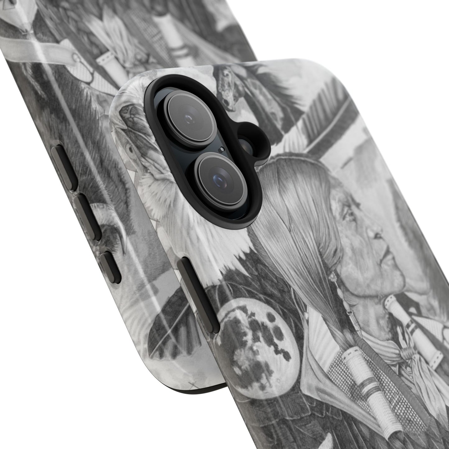 "Two Moon Apache Dream" Western Rodeo Phone Cases, Cowboy Design, Tough Protection, Gift for Him, Ranch Decor, Durable Style