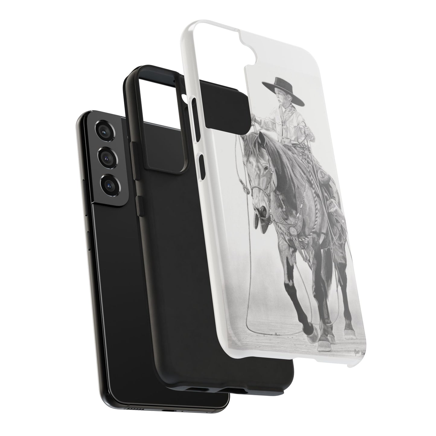 "Young Cowboy" Western Rodeo Phone Cases, Cowboy Design, Tough Protection, Gift for Him, Ranch Decor, Durable Style