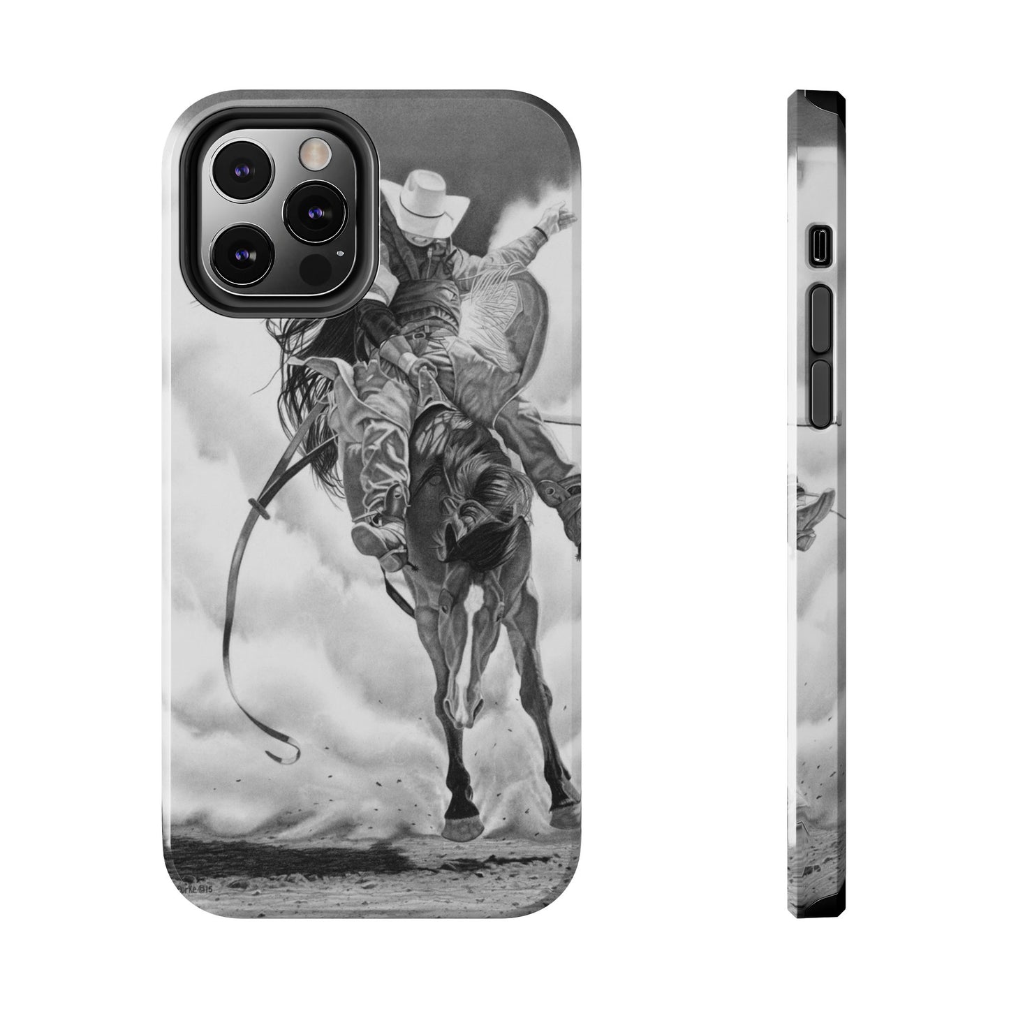 "Storn a Brewing" Western Rodeo Phone Cases, Cowboy Design, Tough Protection, Gift for Him, Ranch Decor, Durable Style