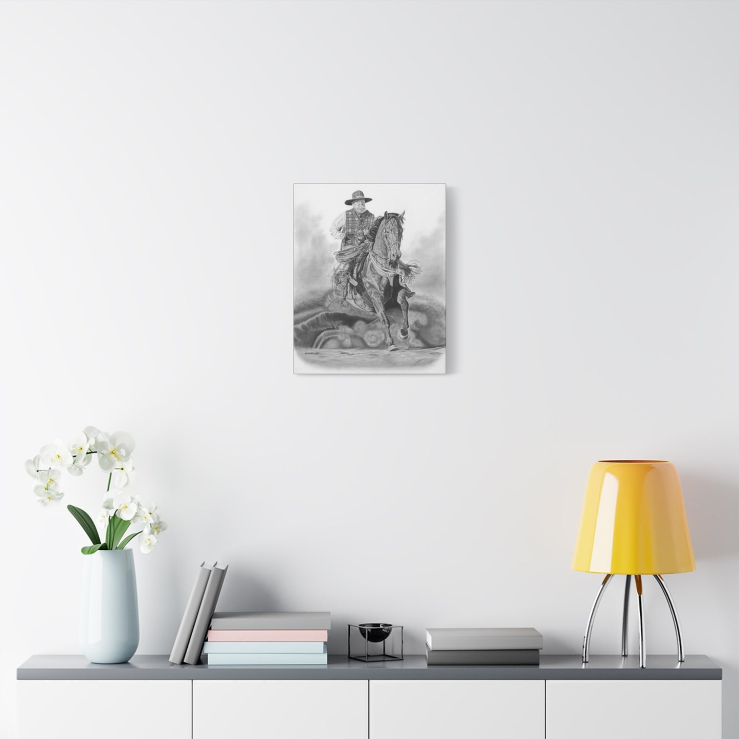 "Trouble Up Ahead " western art on canvas