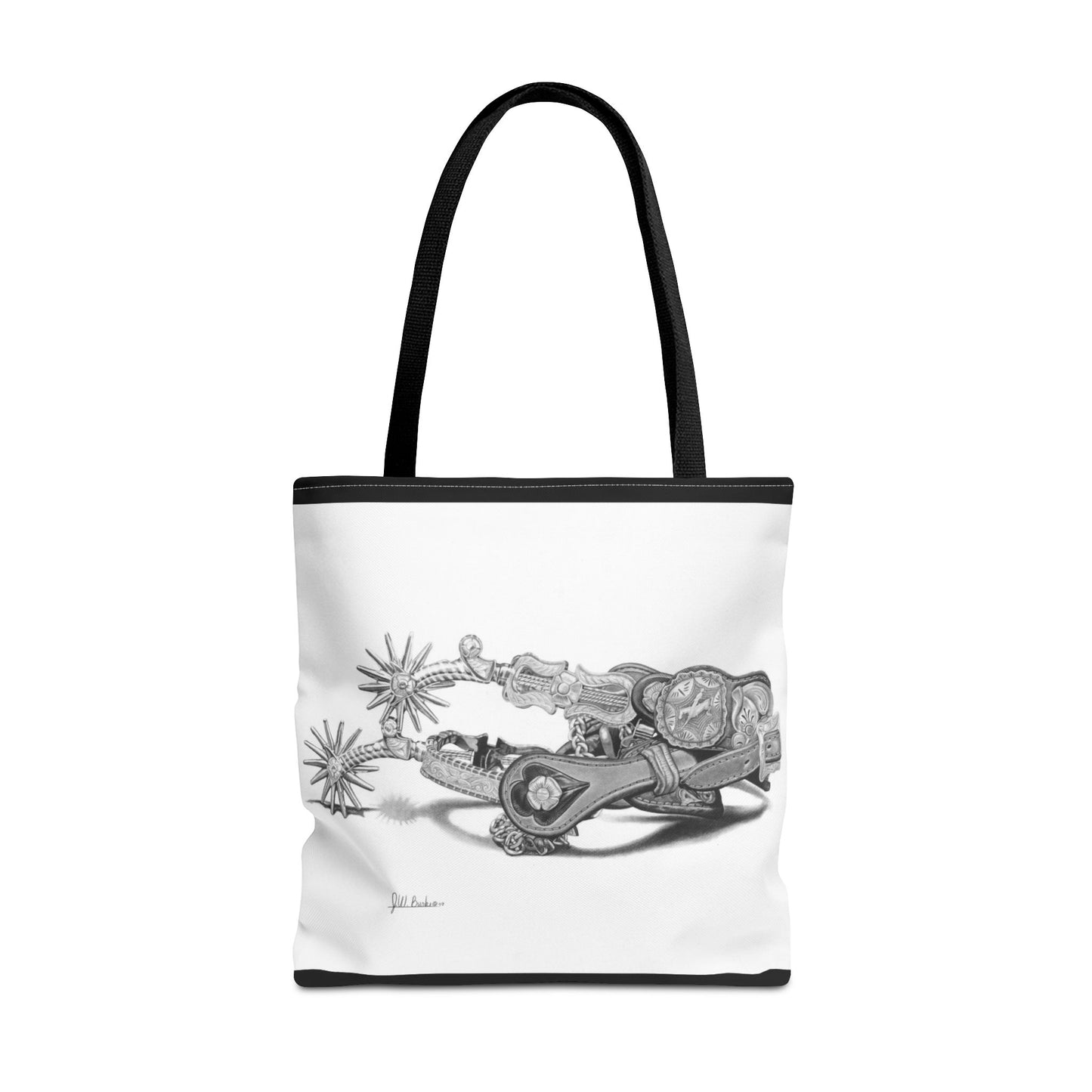 "Spurs" Tote Bag, Western Style Shopping Tote, Equestrian Gift, Farmhouse Decor, Horse Lover Accessory