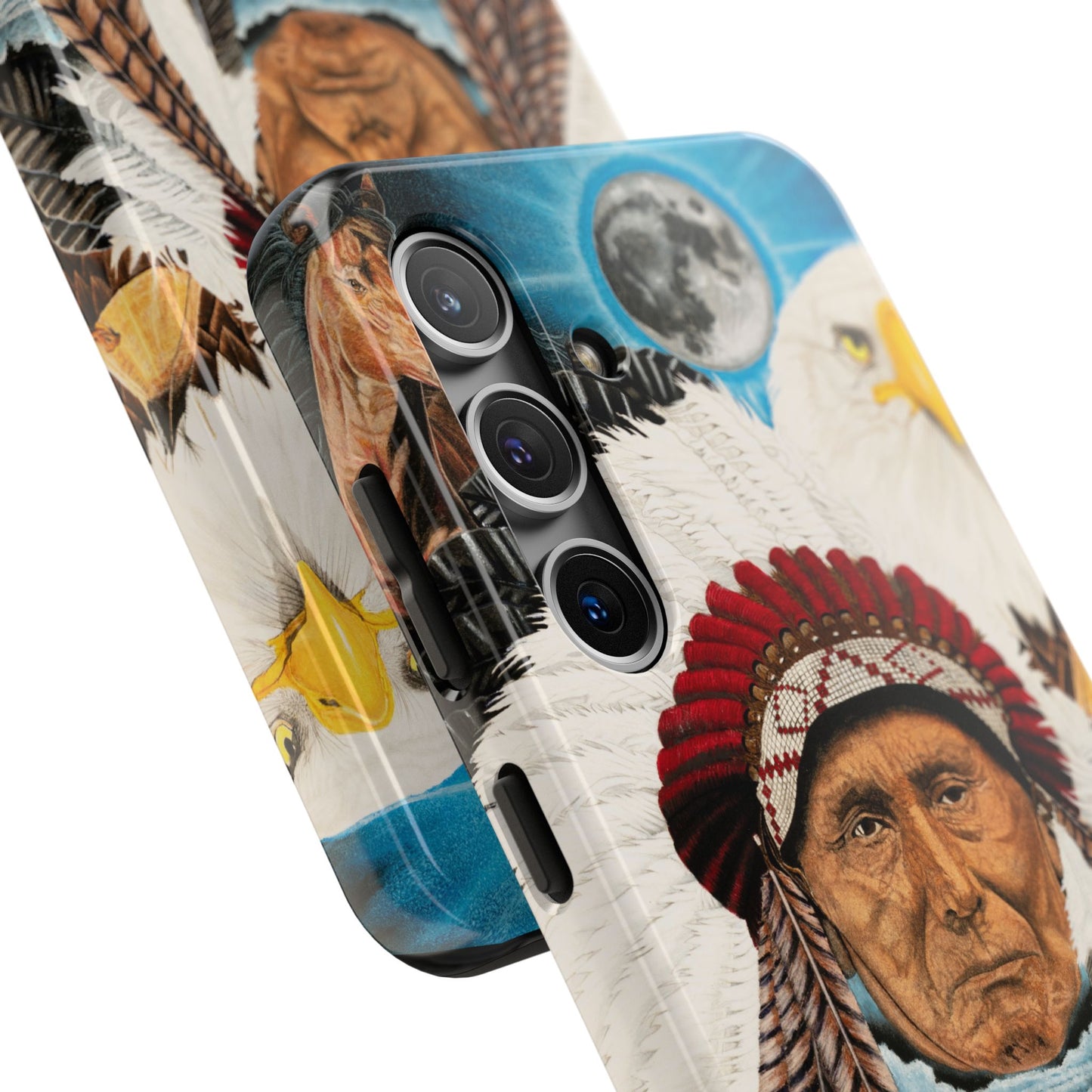 "Dream of Chief Joseph" Western Rodeo Phone Cases, Cowboy Design, Tough Protection, Gift for Him, Ranch Decor, Durable Style