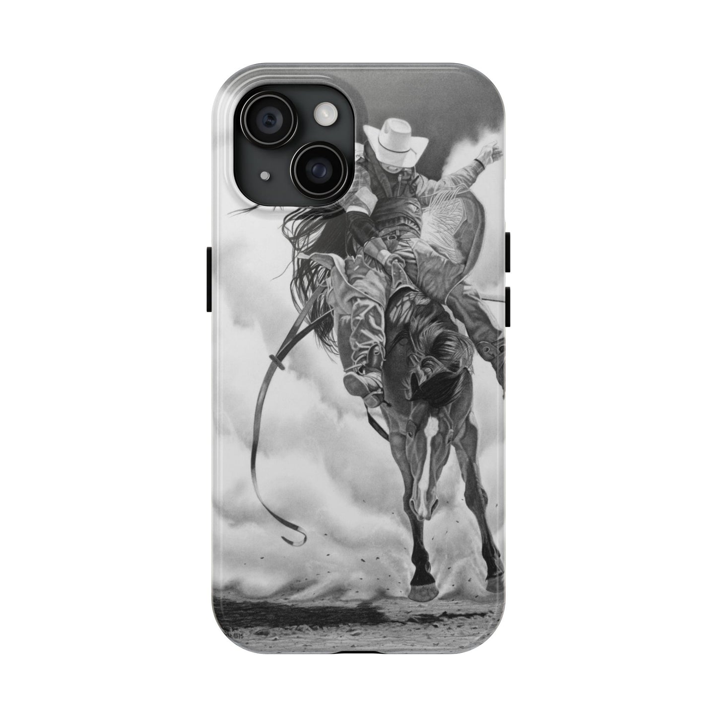 "Storn a Brewing" Western Rodeo Phone Cases, Cowboy Design, Tough Protection, Gift for Him, Ranch Decor, Durable Style
