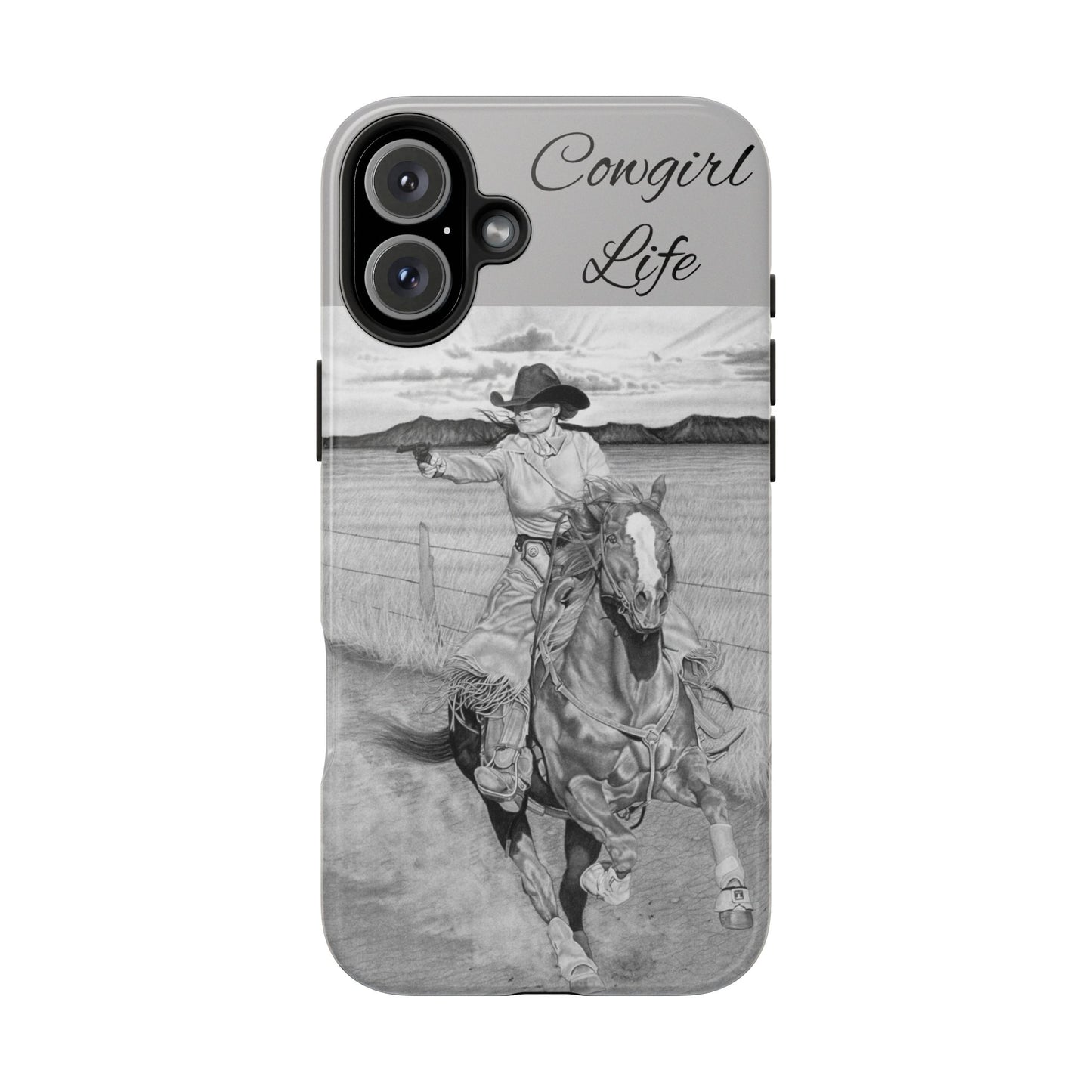 "Dangerous and Beautiful" Western Rodeo Phone Cases, Cowboy Design, Tough Protection, Gift for Him, Ranch Decor, Durable Style