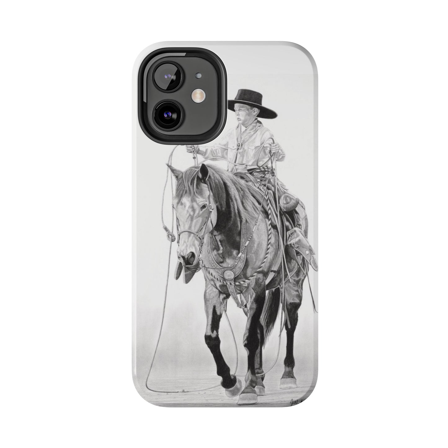 "Young Cowboy" Western Rodeo Phone Cases, Cowboy Design, Tough Protection, Gift for Him, Ranch Decor, Durable Style