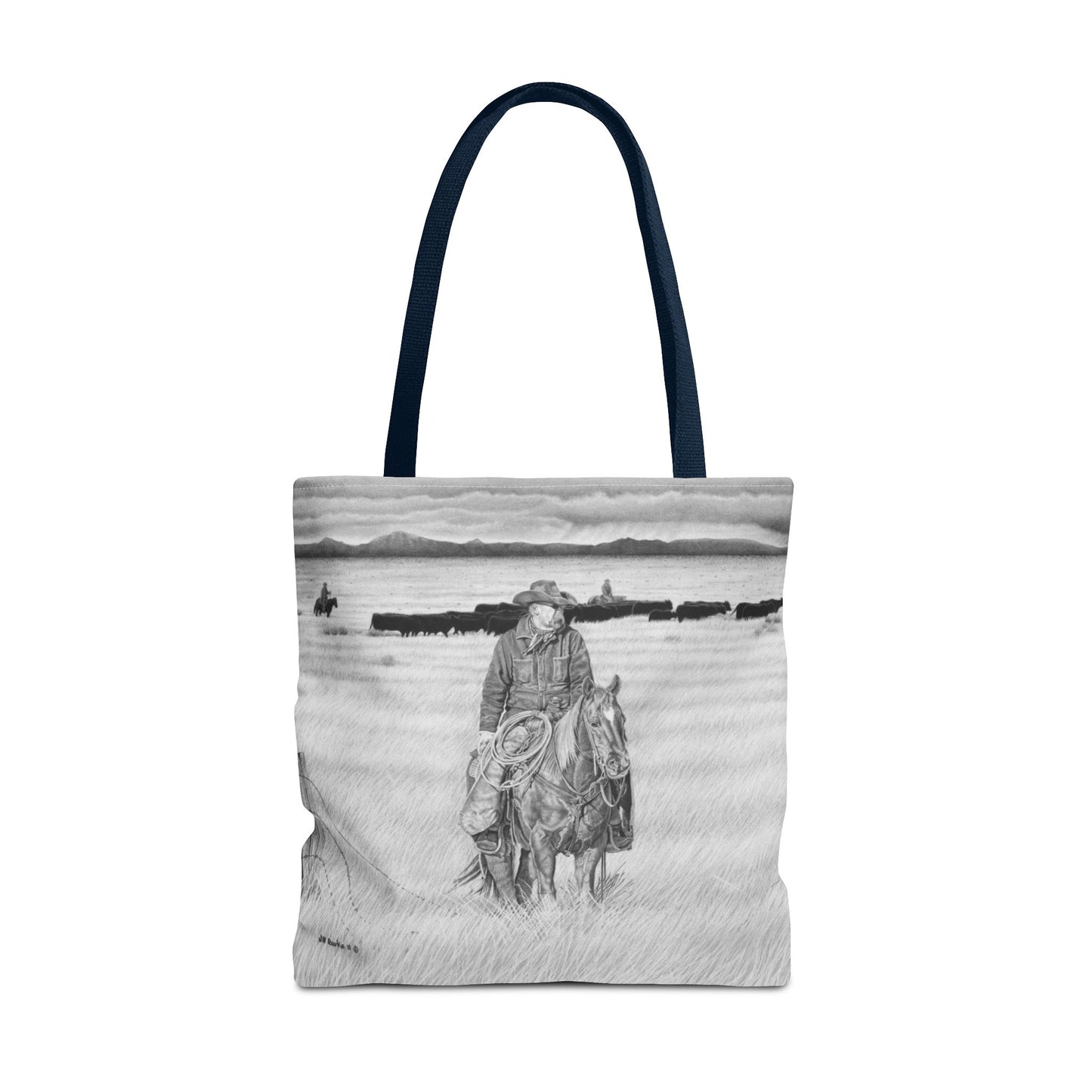 "The Passing Storm" Tote Bag, Western Style Shopping Tote, Equestrian Gift, Farmhouse Decor, Horse Lover Accessory