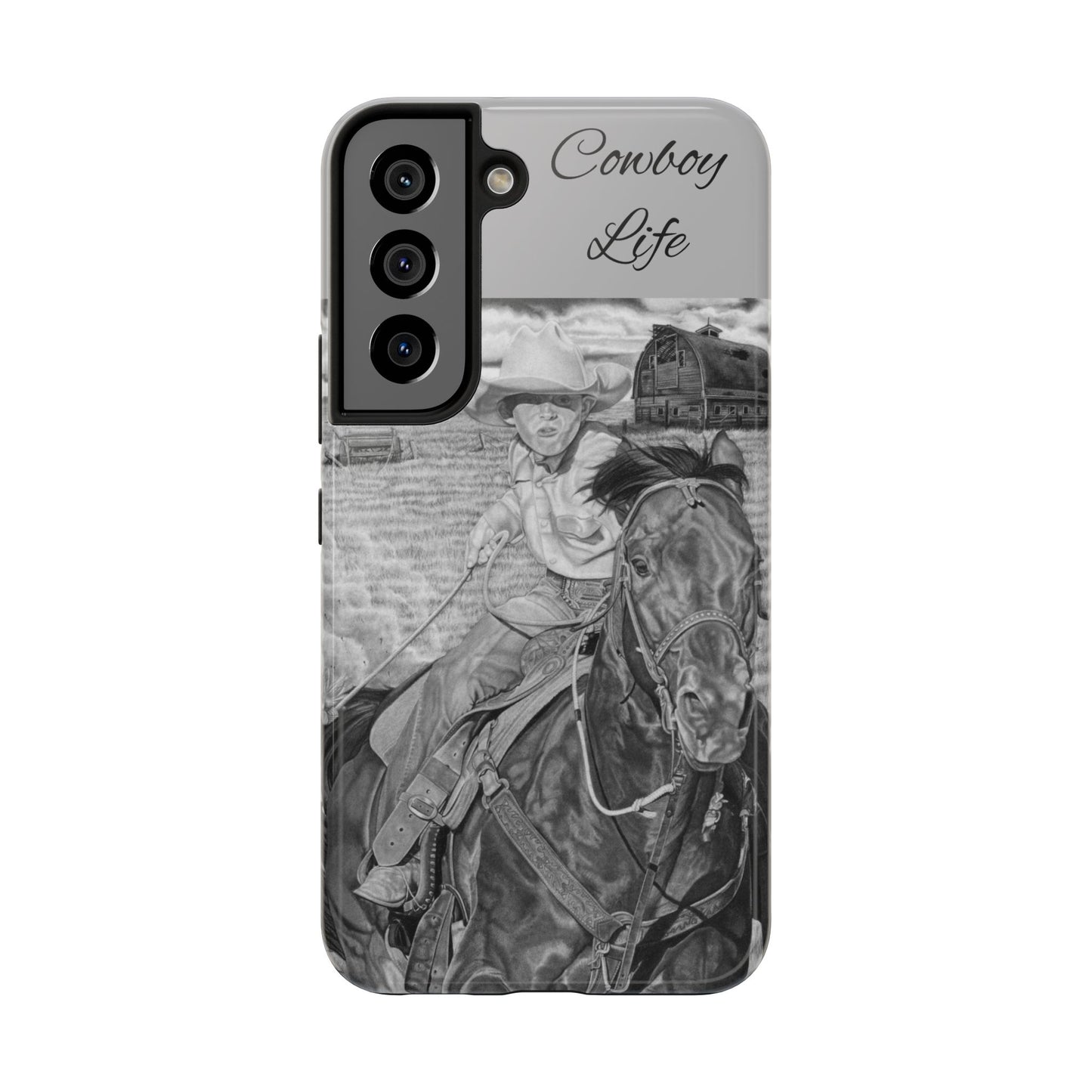 "The Real Billy The Kid" Western Rodeo Phone Cases, Cowboy Design, Tough Protection, Gift for Him, Ranch Decor, Durable Style