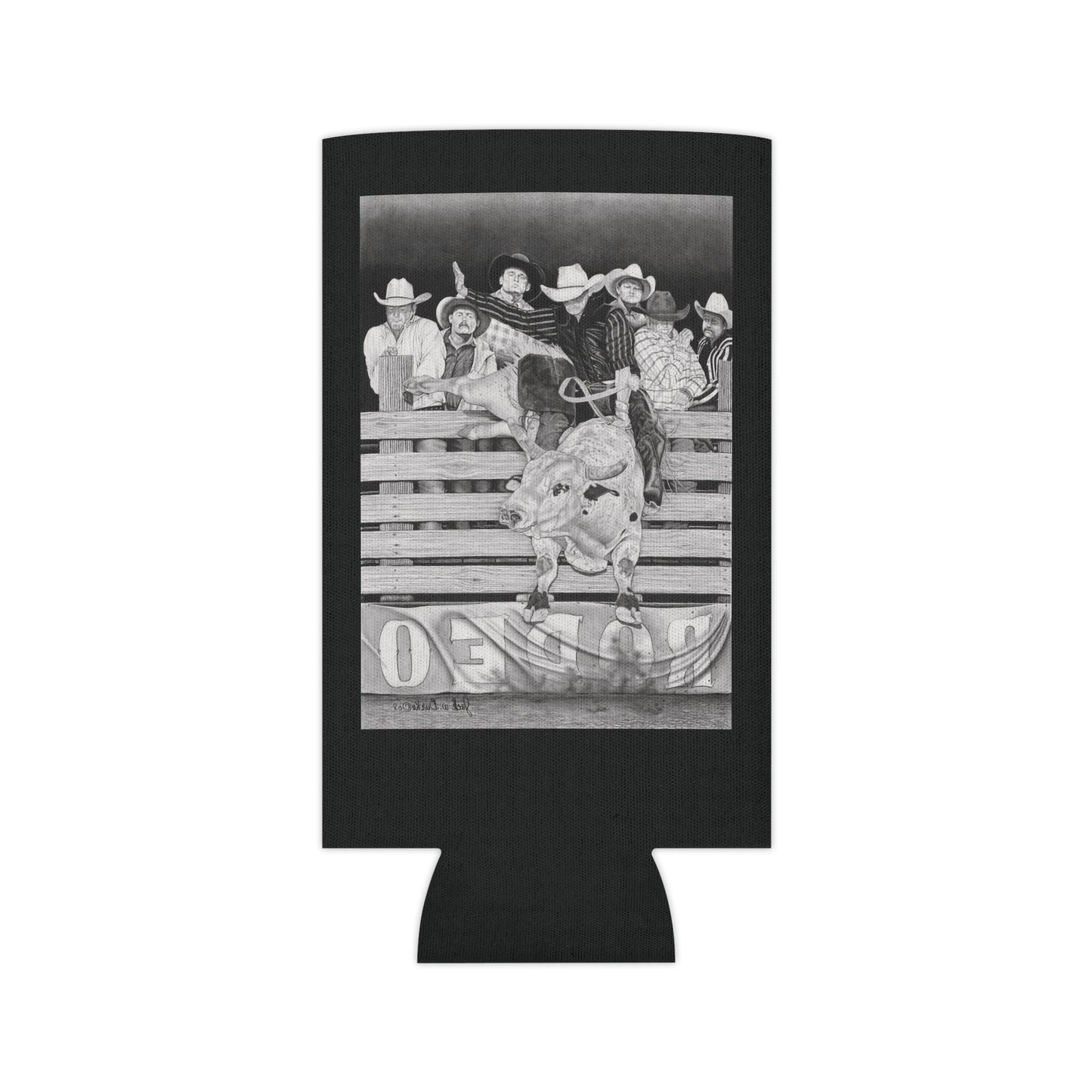 "Serius Fun" Rustic Cowboy Can Cooler, Western Beverage Sleeve, Outdoor Party Gear, Country-Themed Drink Holder, Ideal for BBQs & Tailgates