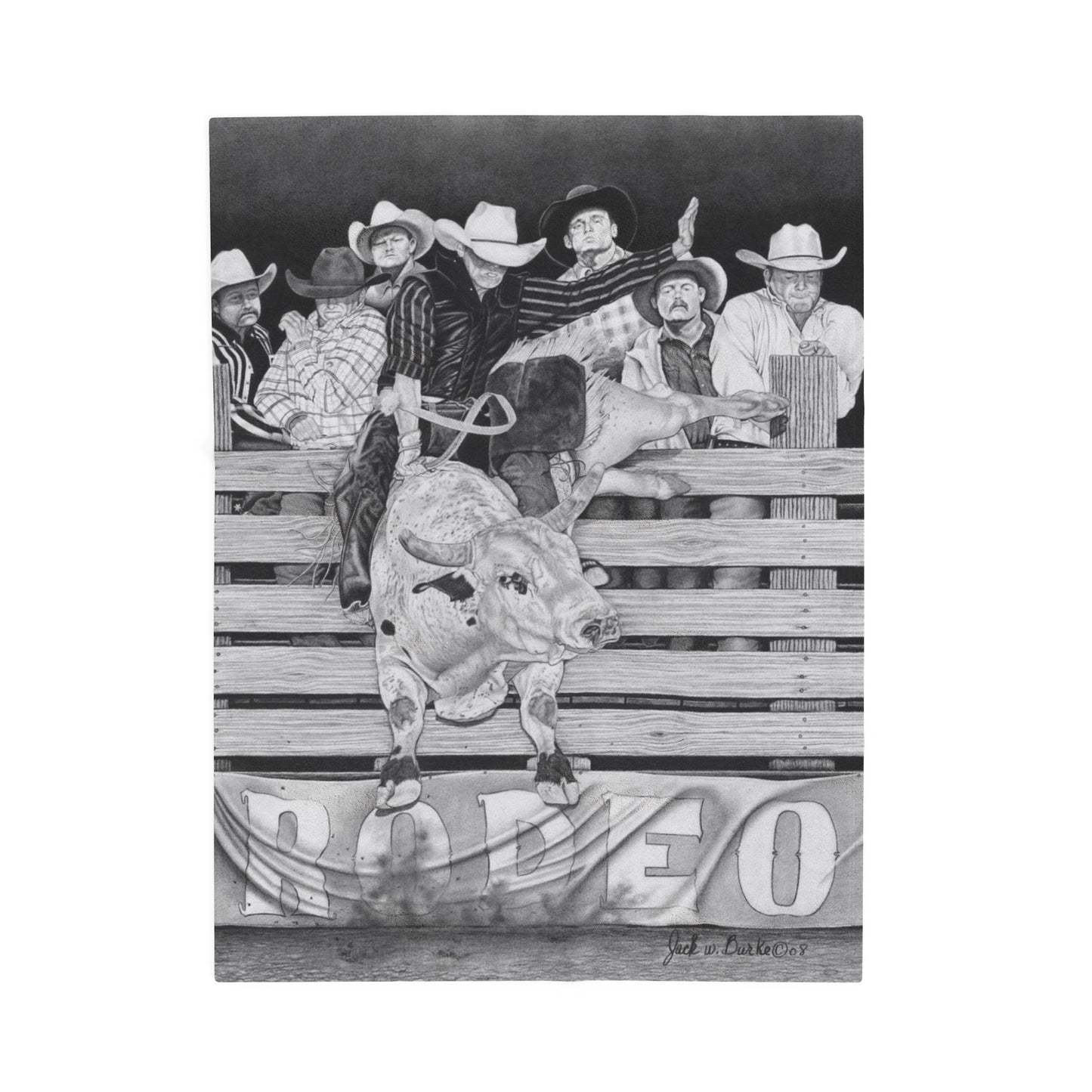 "Serius Fun" Cozy Cowboy Velveteen Plush Blanket | Western Decor, Gift for Horse Lovers, Camping Blanket, Soft Throw, Farmhouse Style
