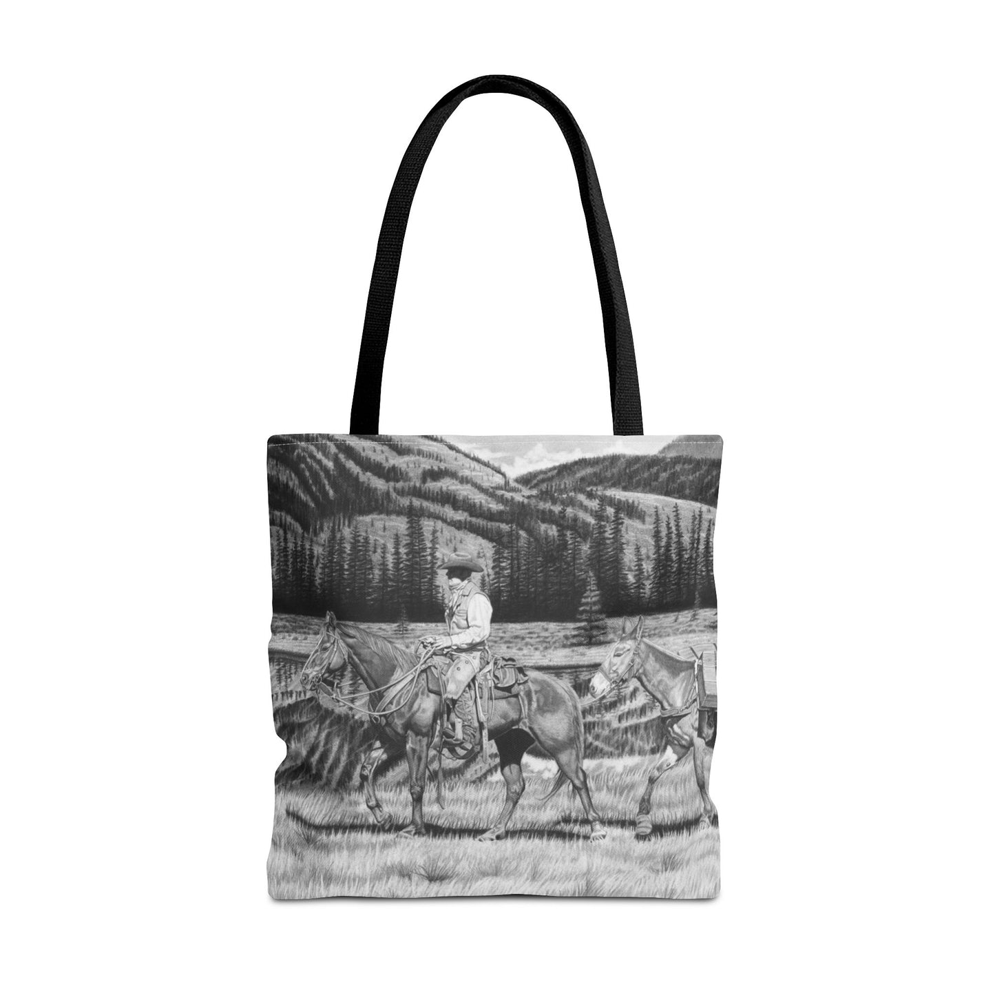 "Still Day on the Trail" Western Art Tote Bag