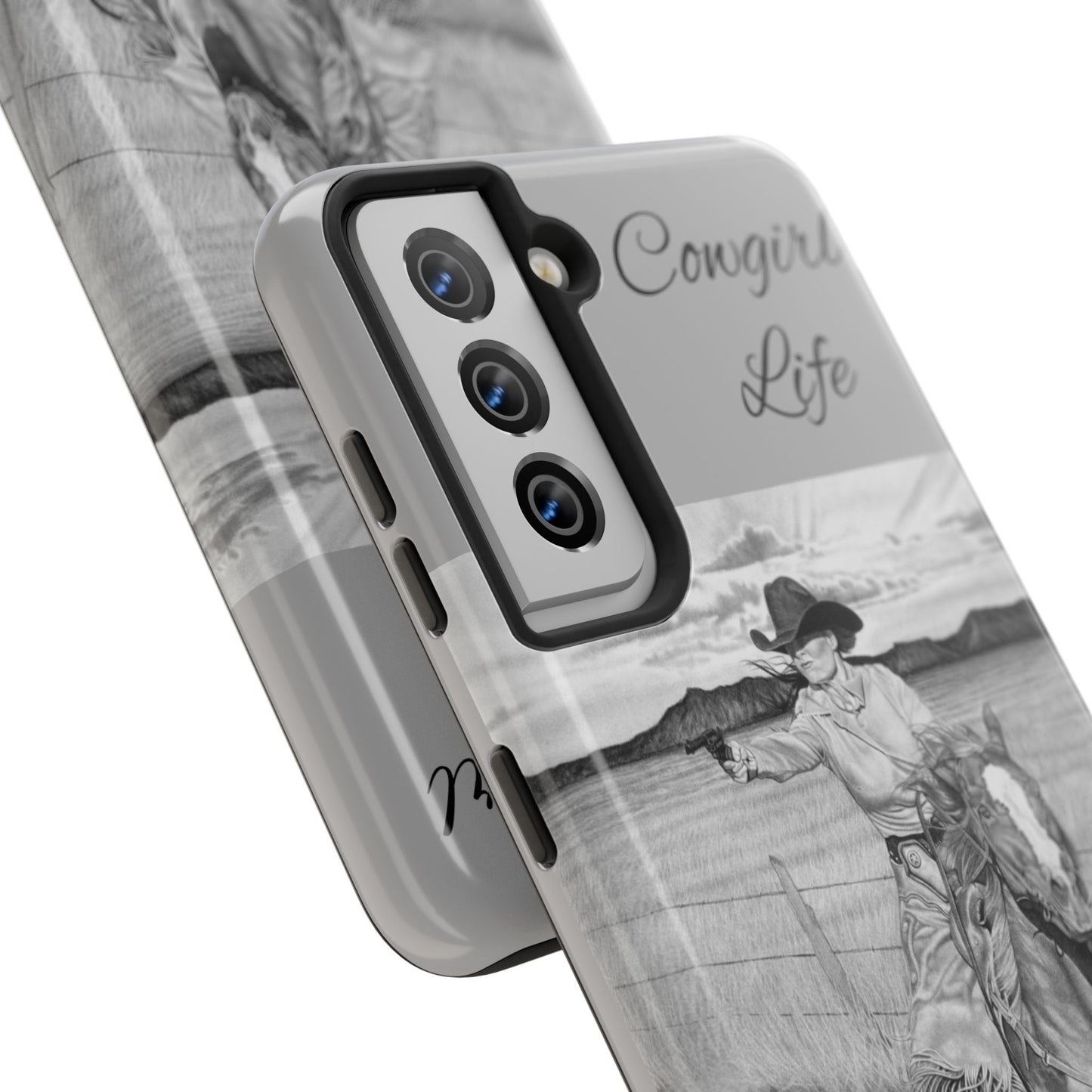 "Dangerous and Beautiful" Western Rodeo Phone Cases, Cowboy Design, Tough Protection, Gift for Him, Ranch Decor, Durable Style