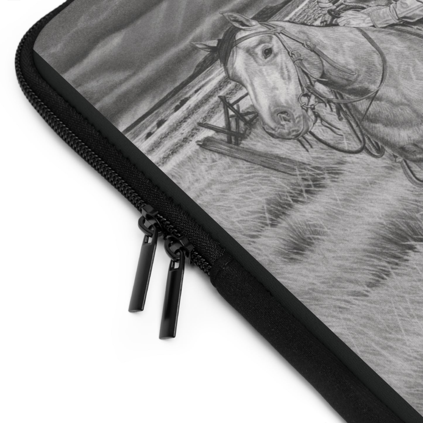 "The Coming Storm" Rustic Cowboy Laptop Sleeve, Western Cowpoke Case, Unique Gift for Ranch Lovers, Rodeo Accessories, Durable Tech Cover