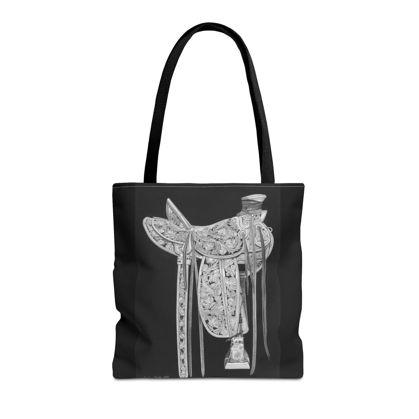 "New Saddle " Western Style Shopping Tote, Equestrian Gift, Farmhouse Decor, Horse Lover Accessory