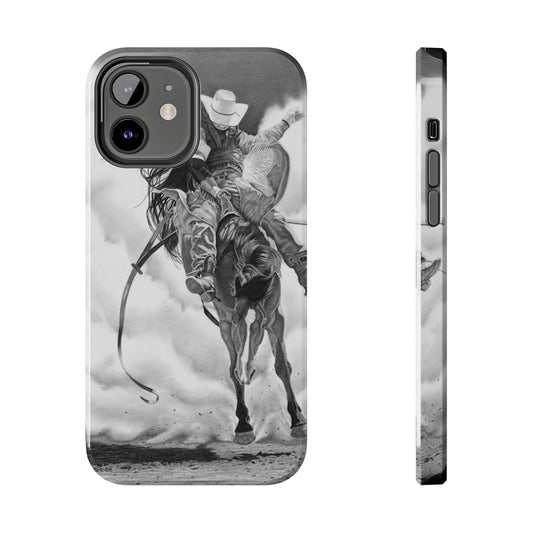 "Storn a Brewing" Western Rodeo Phone Cases, Cowboy Design, Tough Protection, Gift for Him, Ranch Decor, Durable Style