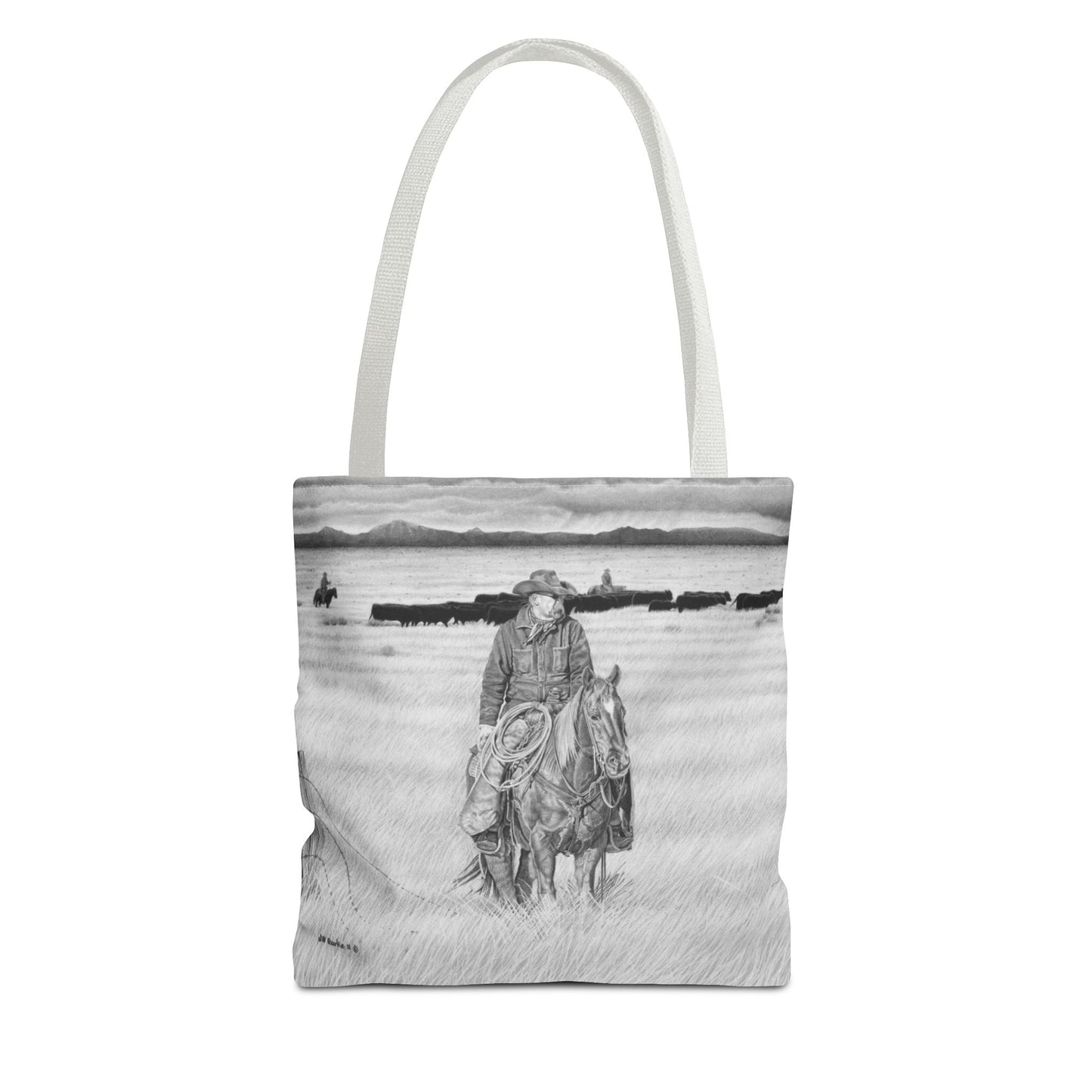 "The Passing Storm" Tote Bag, Western Style Shopping Tote, Equestrian Gift, Farmhouse Decor, Horse Lover Accessory