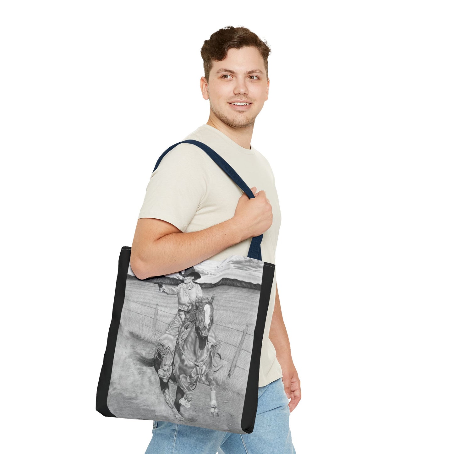 "Dangerous and Beutiful " Western Style Shopping Tote, Equestrian Gift, Farmhouse Decor, Horse Lover Accessory