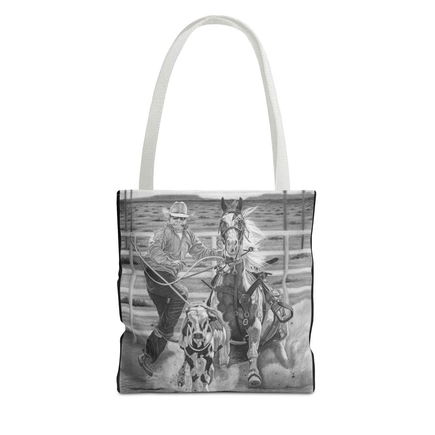 "Stone Cold Throw" Western Art Tote Bag