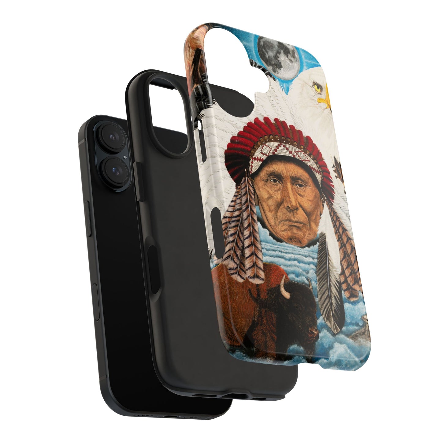 "Dream of Chief Joseph" Western Rodeo Phone Cases, Cowboy Design, Tough Protection, Gift for Him, Ranch Decor, Durable Style