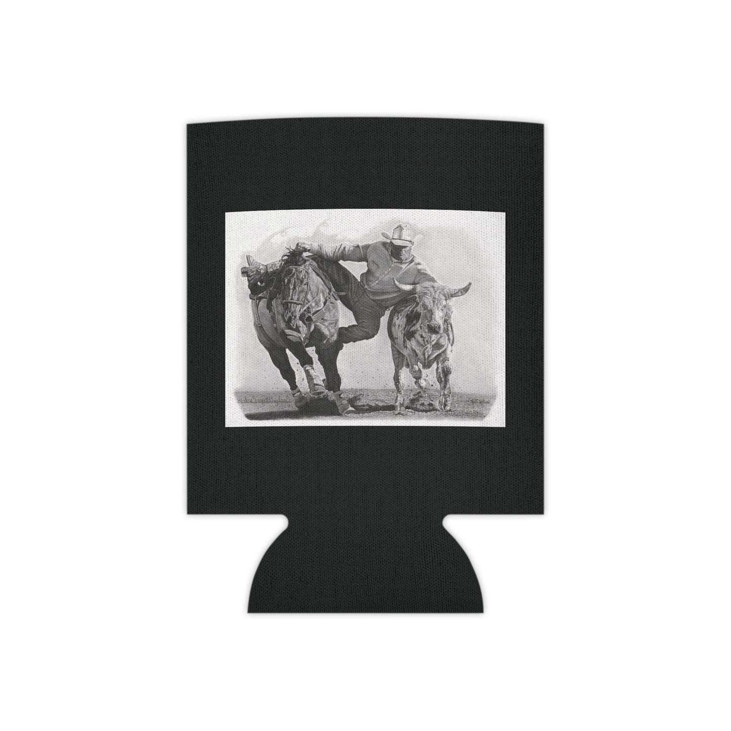 "Cowboy Life #1 " Rustic Cowboy Can Cooler, Western Beverage Sleeve, Outdoor Party Gear, Country-Themed Drink Holder, Ideal for BBQs & Tailgates