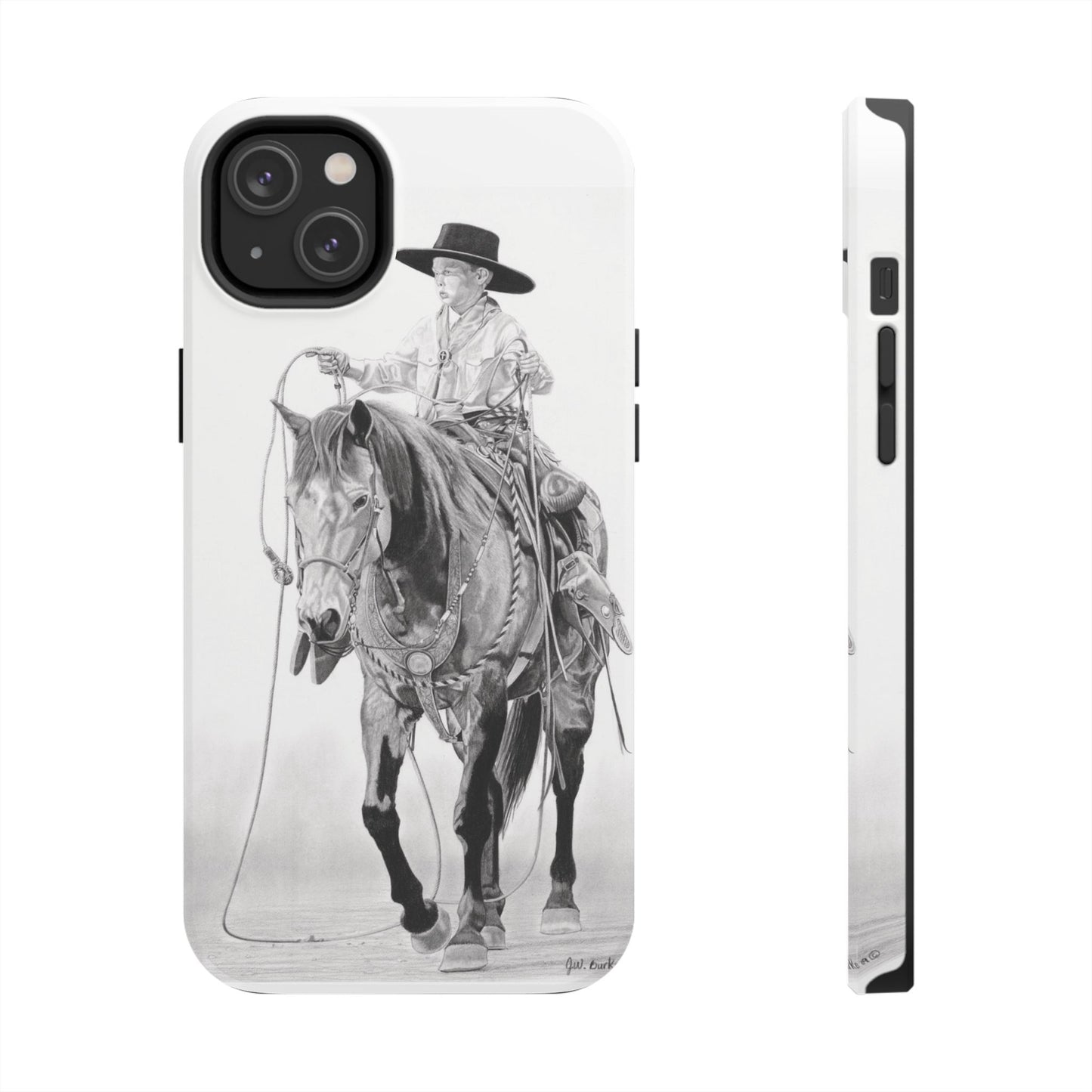 "Young Cowboy" Western Rodeo Phone Cases, Cowboy Design, Tough Protection, Gift for Him, Ranch Decor, Durable Style