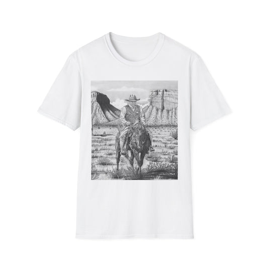 "On The Oulaw Trail" Western T-Shirt - Vintage Style Unisex Softstyle Tee