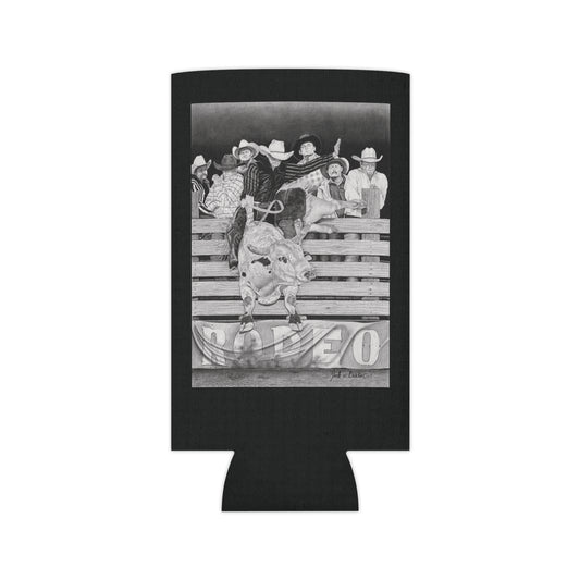 "Serius Fun" Rustic Cowboy Can Cooler, Western Beverage Sleeve, Outdoor Party Gear, Country-Themed Drink Holder, Ideal for BBQs & Tailgates