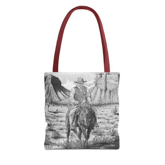 "On the Outlaw Trail "Tote Bag, Western Style Shopping Tote, Equestrian Gift, Farmhouse Decor, Horse Lover Accessory