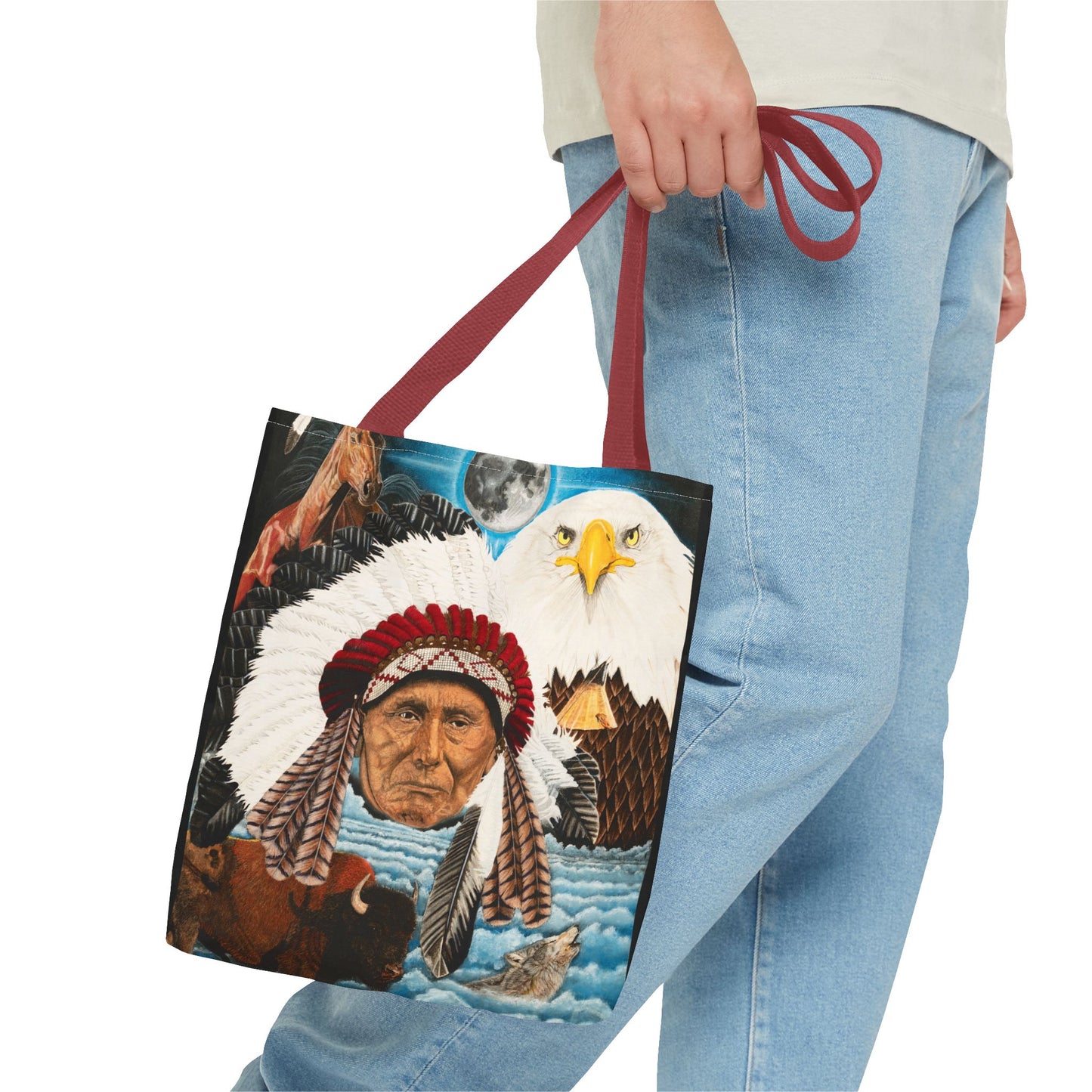 "Dream of Chief Joseph" Western Art Tote Bag