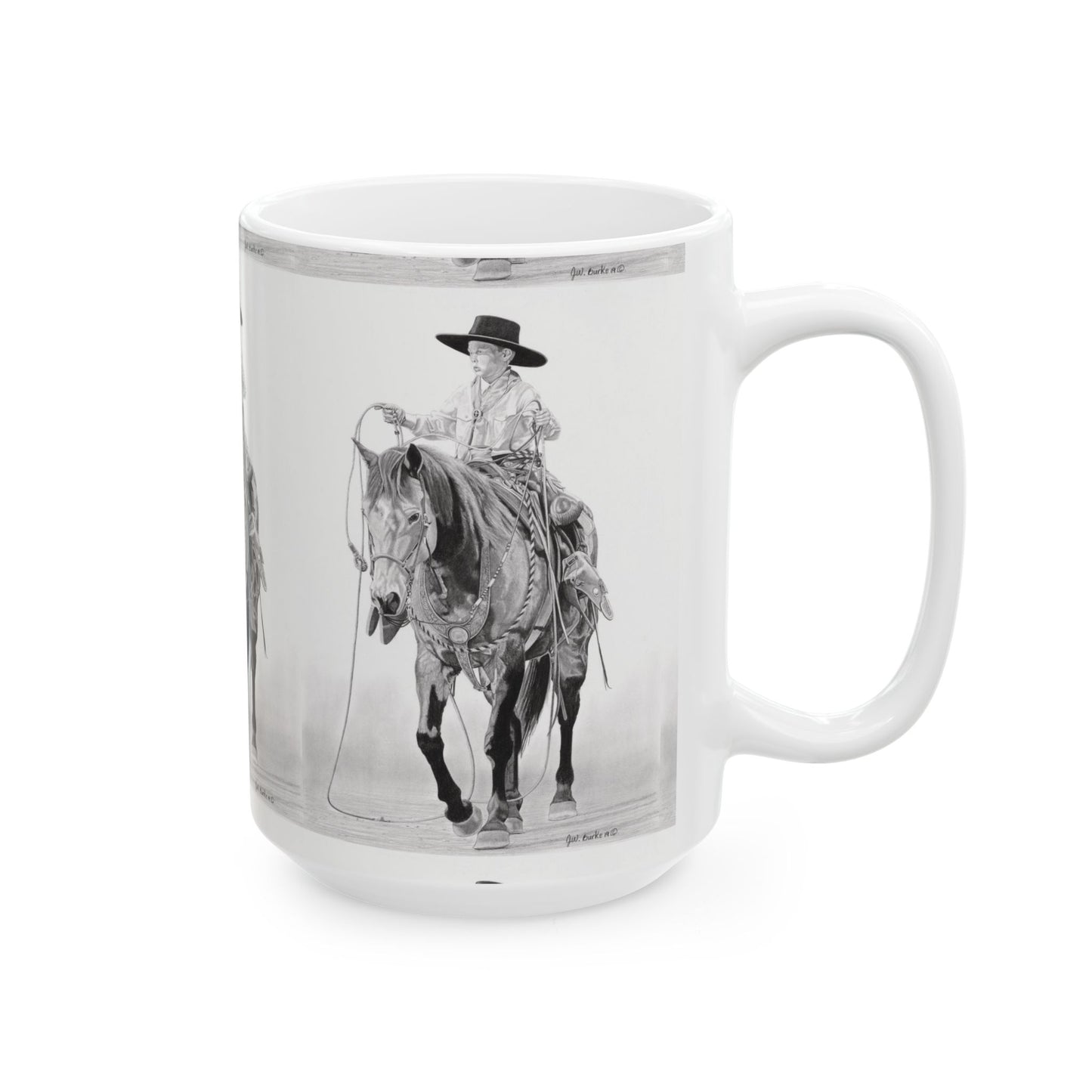 coffee mug, western style